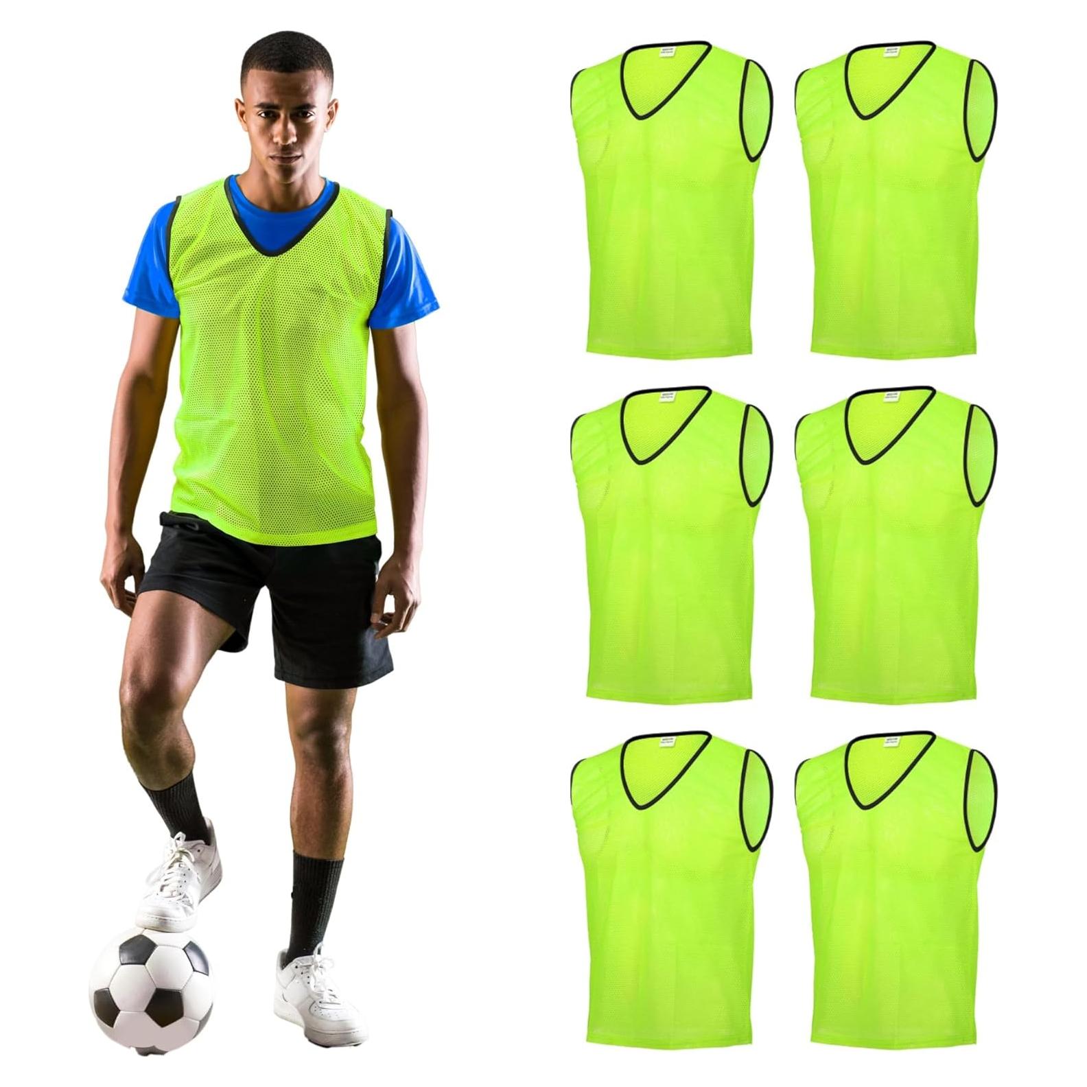 GSI Sports Pinnies Amarillo - Paquete de 6 - Talla Única