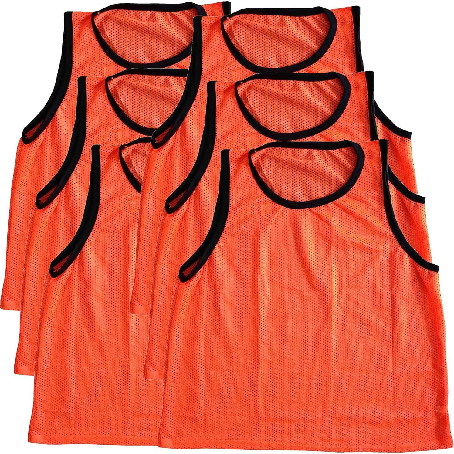Conjunto de 12 Chalecos de Entrenamiento Scrimmage Naranja
