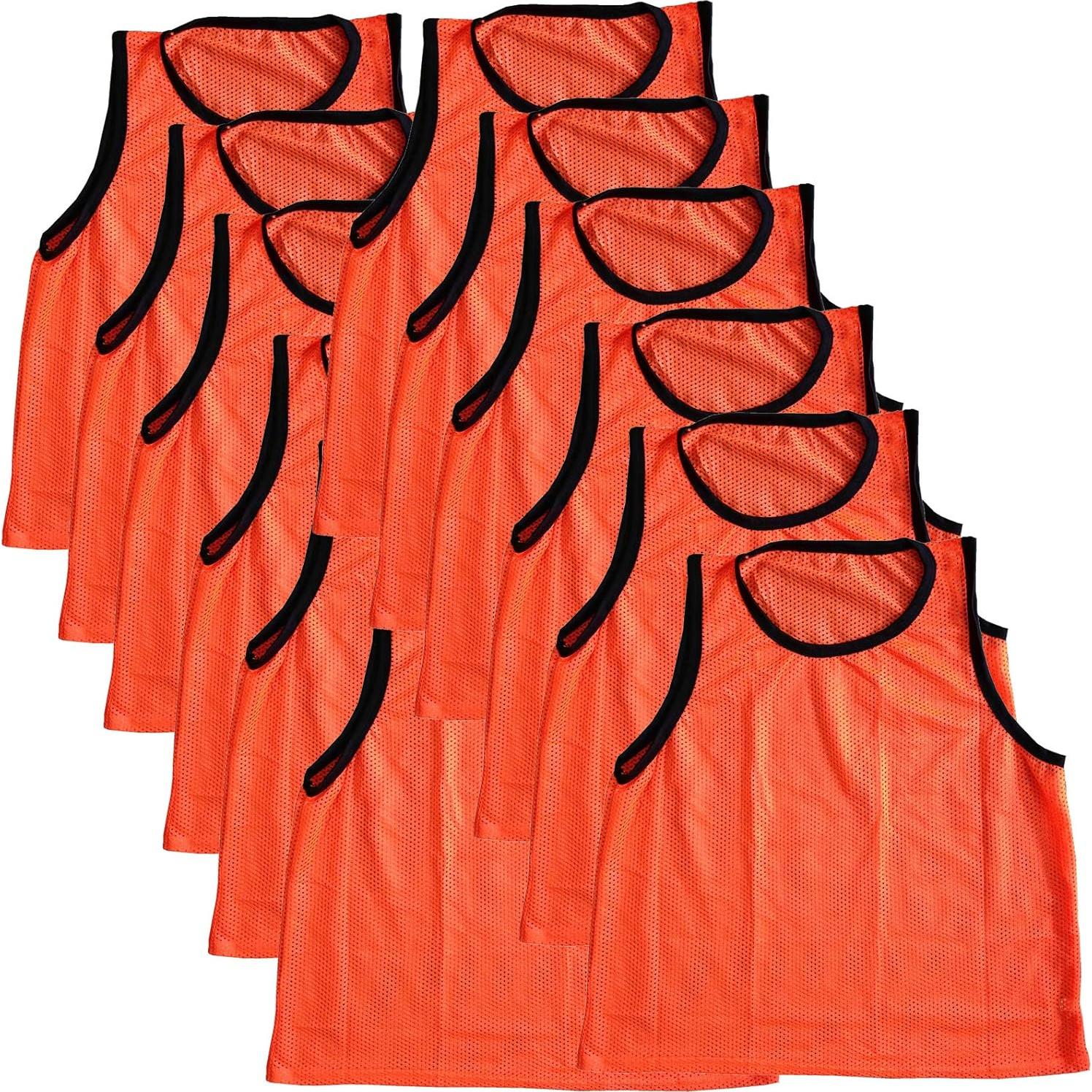 Conjunto de 12 Chalecos de Entrenamiento Scrimmage Naranja