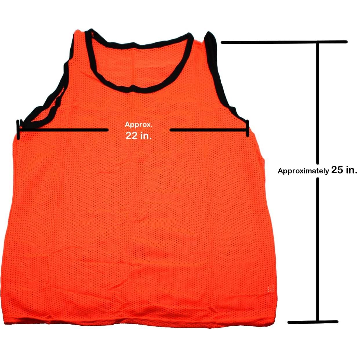 Conjunto de 12 Chalecos de Entrenamiento Scrimmage Naranja