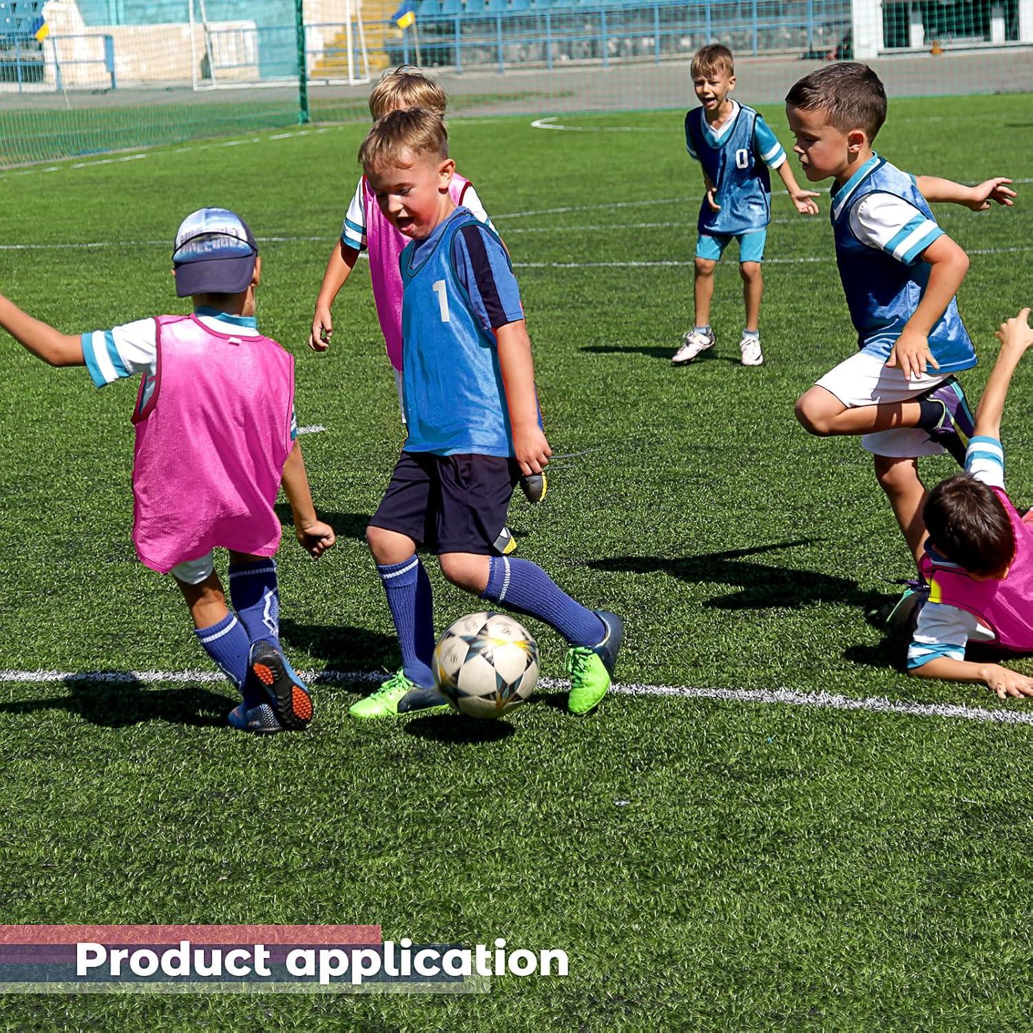 Chalecos de Scrimmage Boyiee para Jóvenes - Malla Nylon 12 Piezas