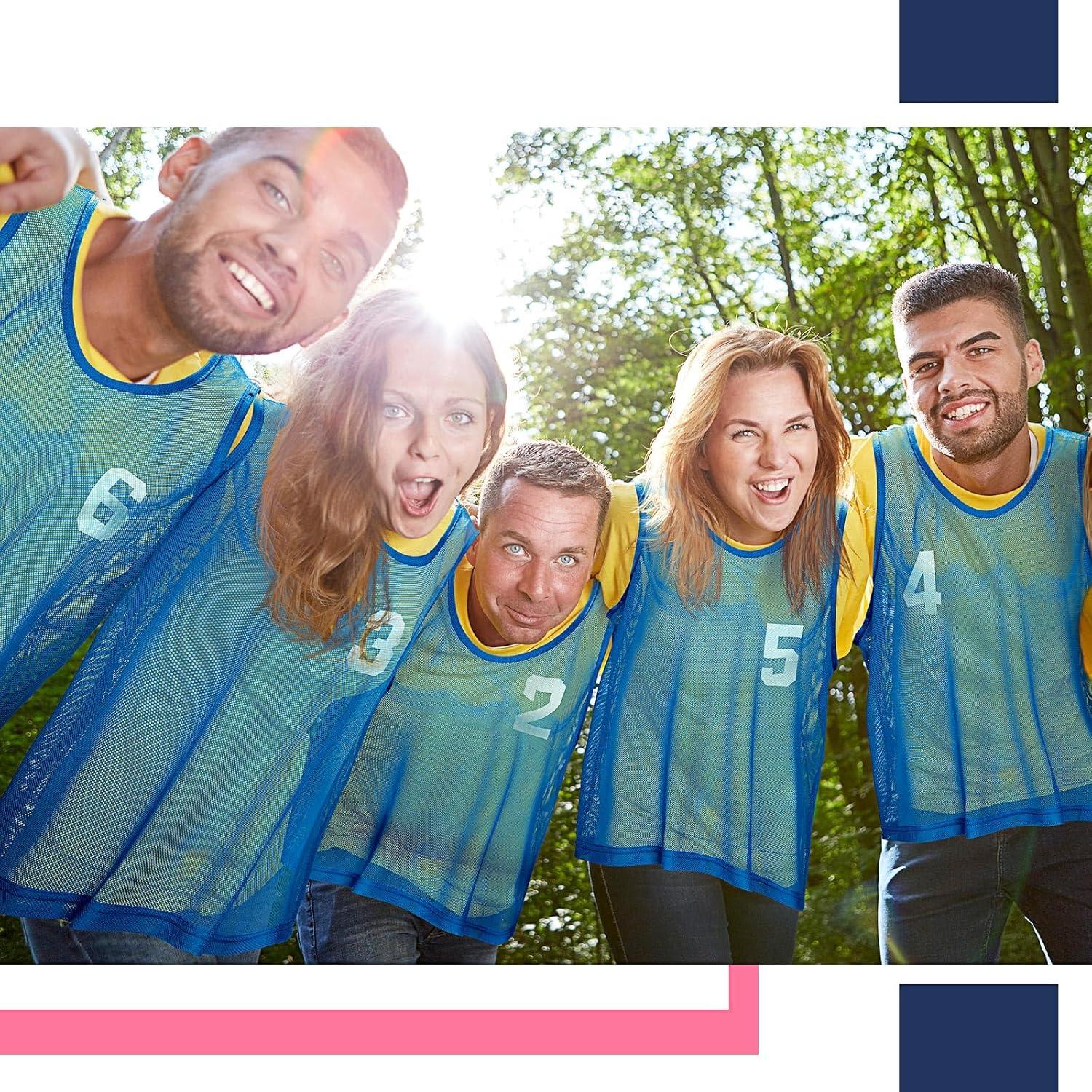 Chalecos de Scrimmage Boyiee para Jóvenes - Malla Nylon 12 Piezas