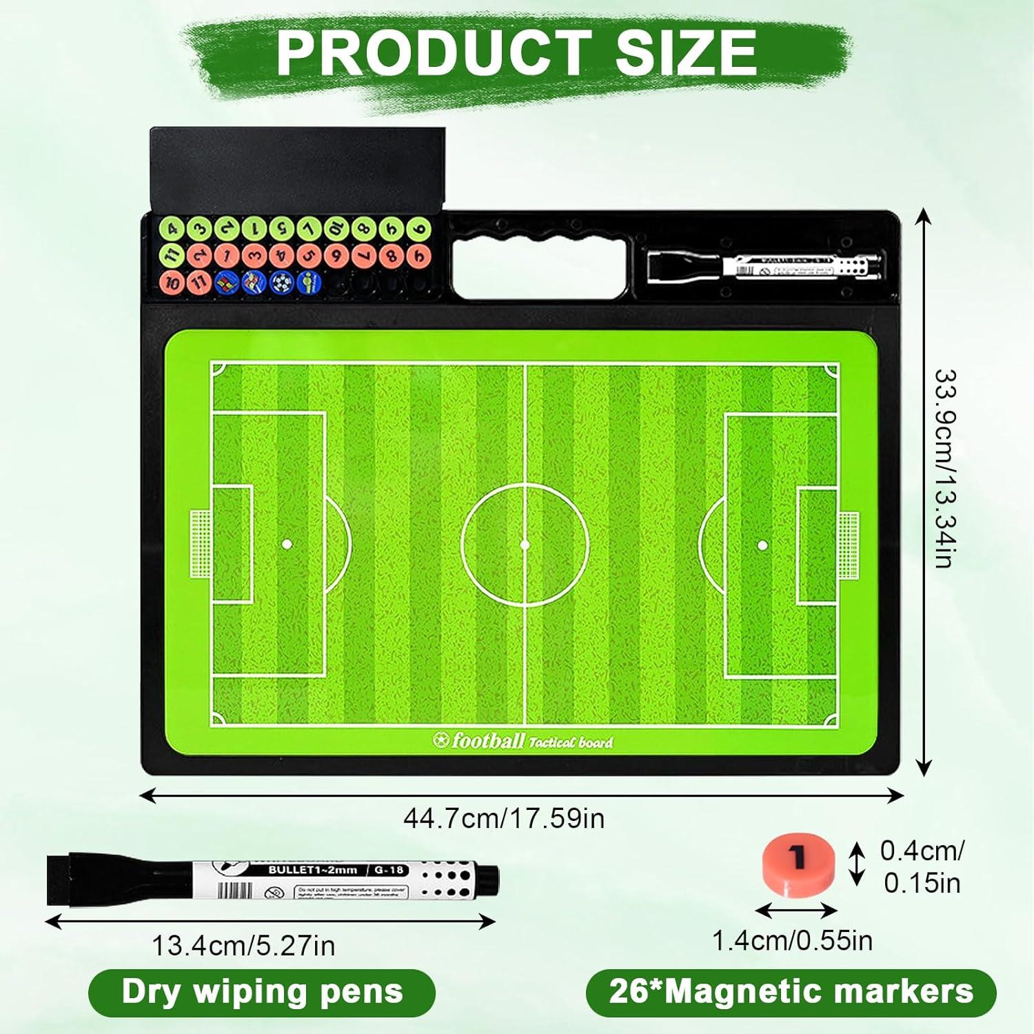 Tablero de Entrenamiento de Fútbol Keweis Doble Cara Borrado en Seco