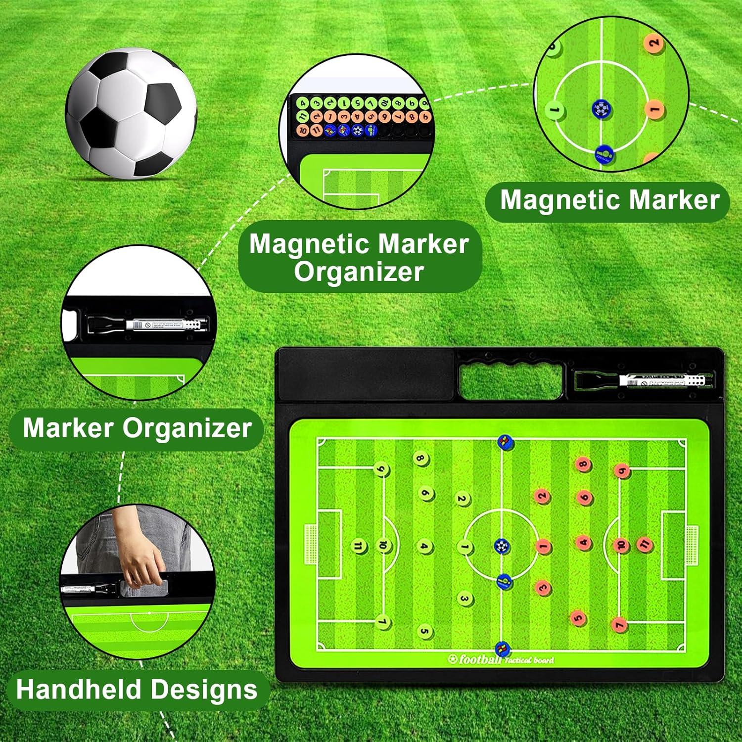 Tablero de Entrenamiento de Fútbol Keweis Doble Cara Borrado en Seco