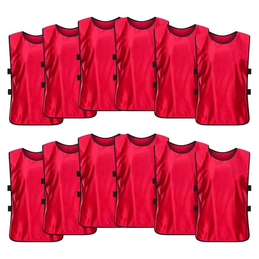 Paquete de 12 Chalecos de Entrenamiento SHIJIXING - Adultos y Niños