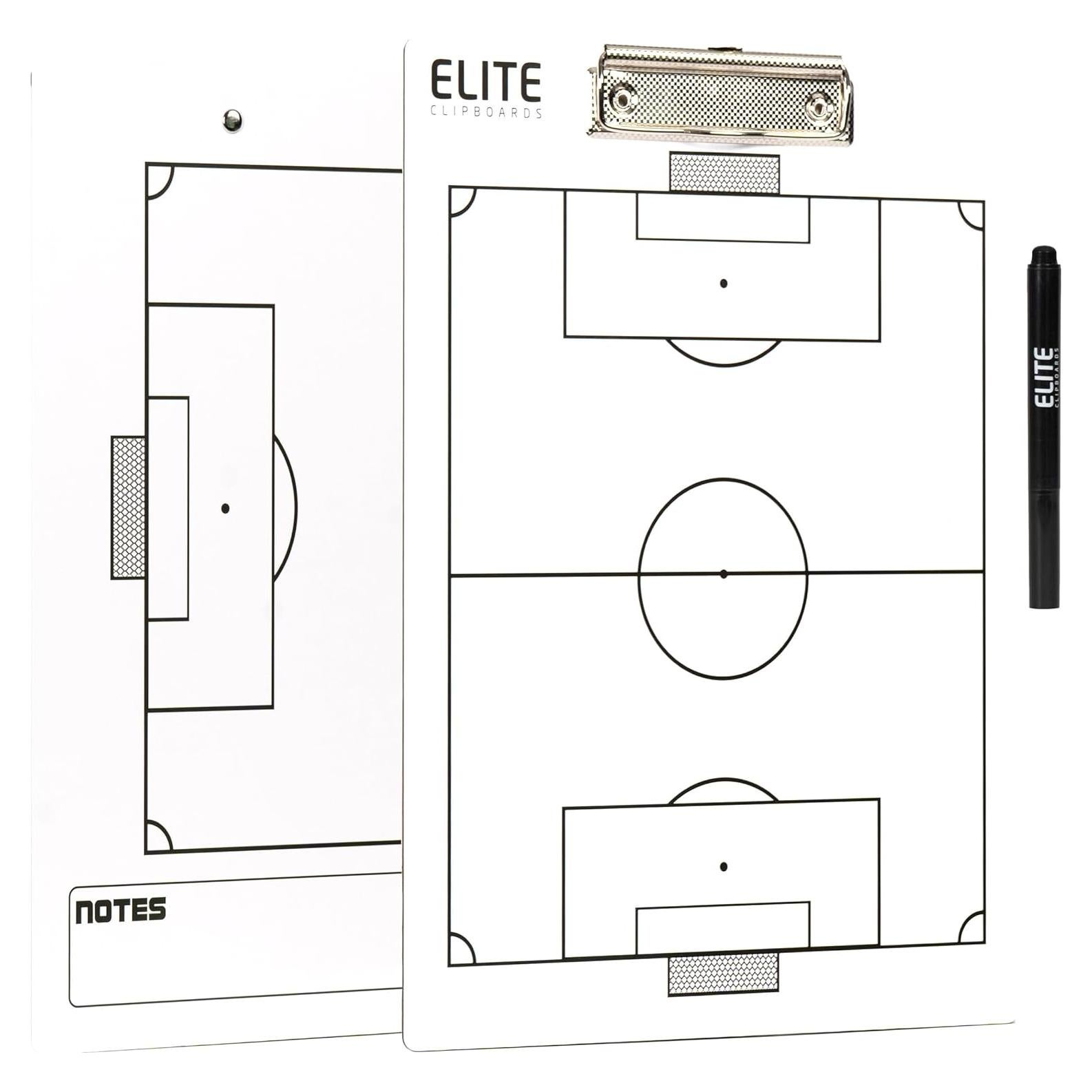 Pizarra Blanca de Entrenadores de Fútbol Elite Clipboards 31.75x22.86cm