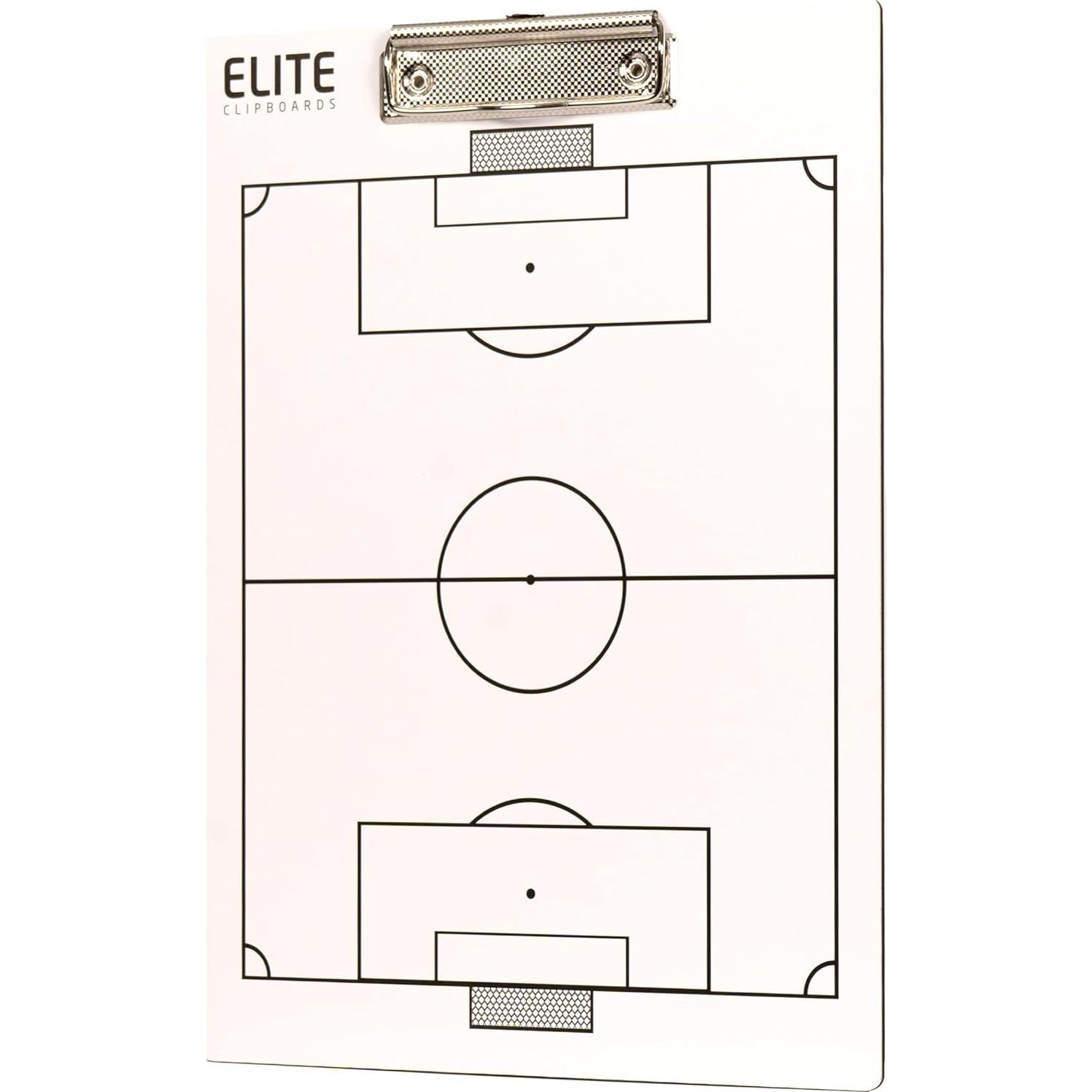 Pizarra Blanca de Entrenadores de Fútbol Elite Clipboards 31.75x22.86cm