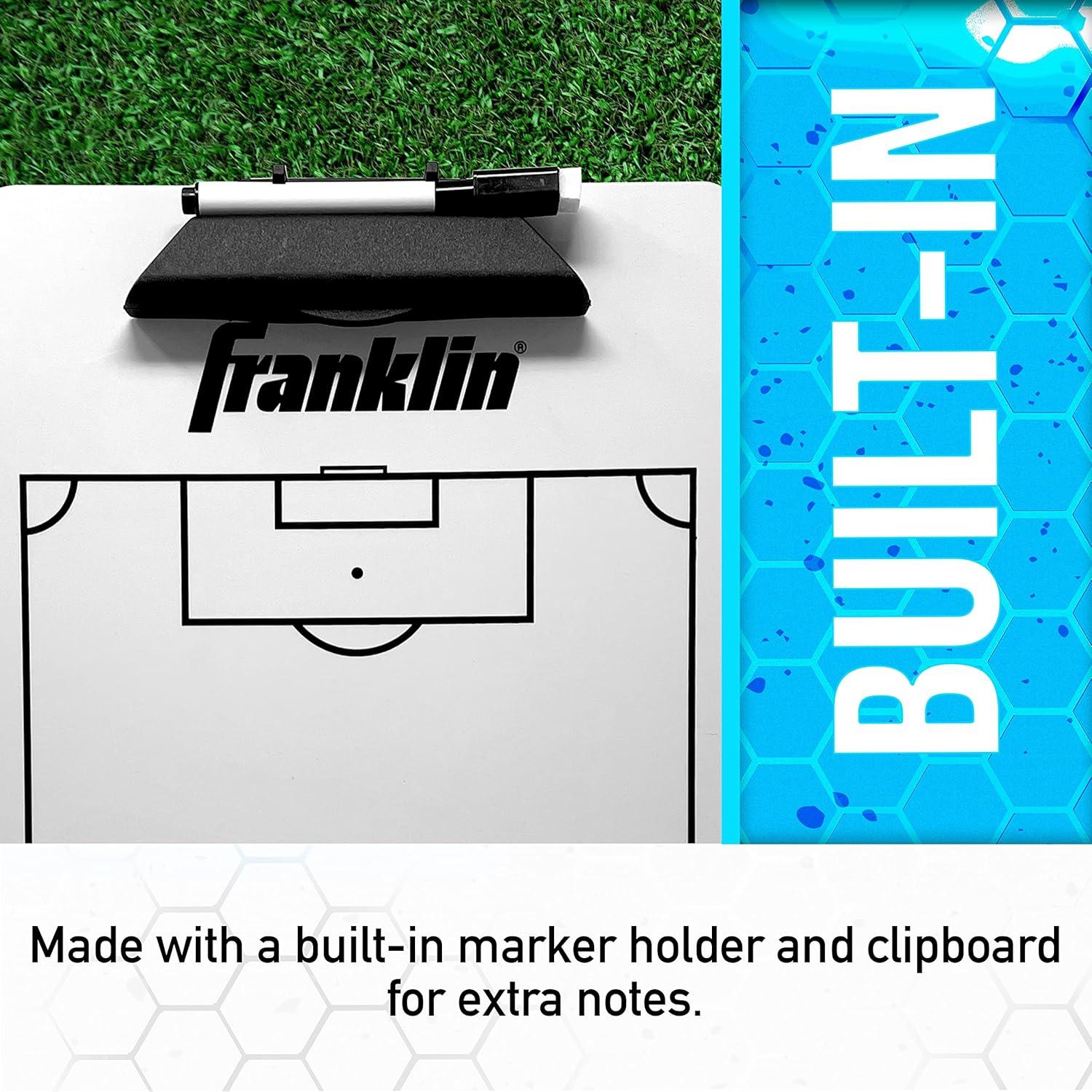 Clipboard de Fútbol Franklin Sports - Pizarra Blanca 28.4x19cm