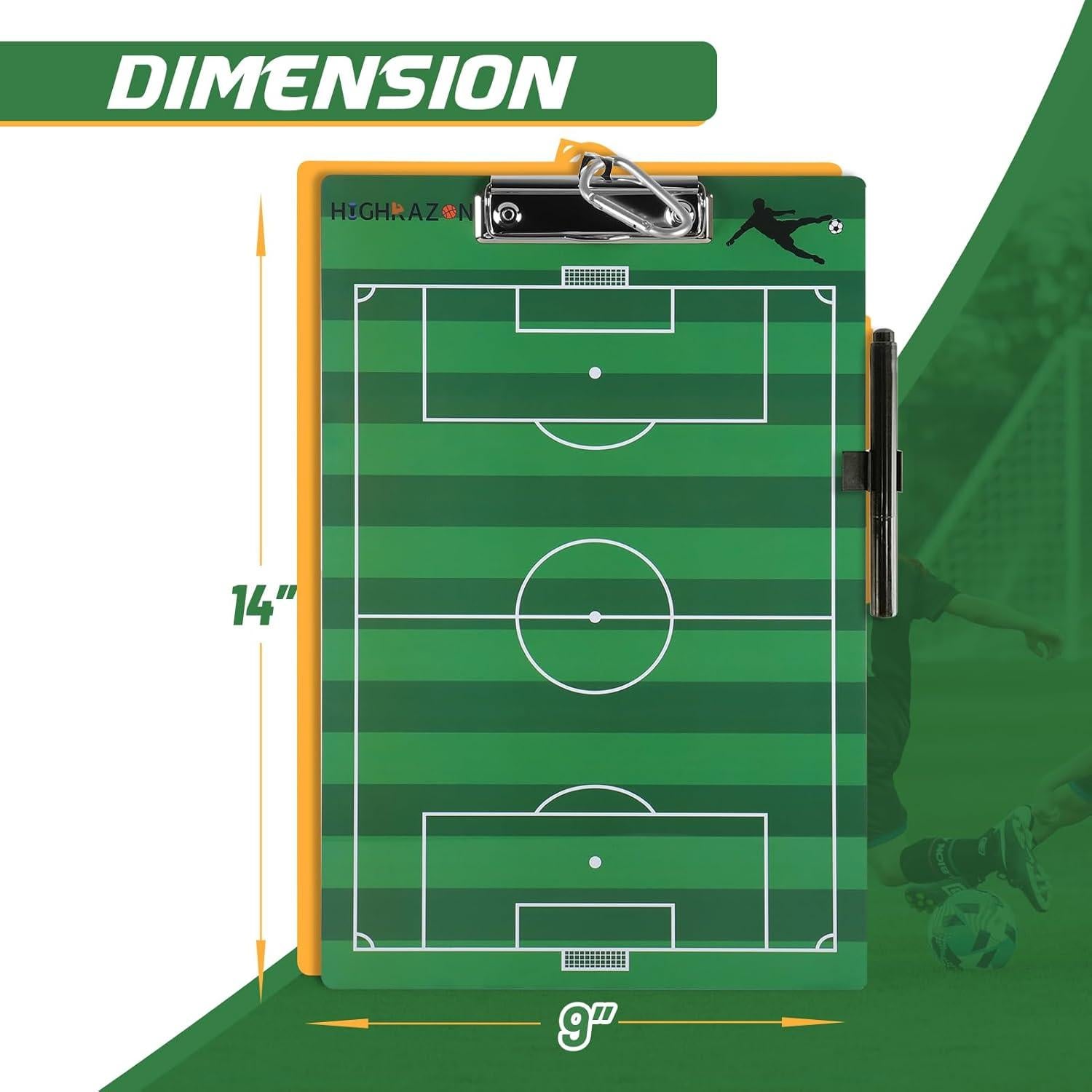 Pizarra de Fútbol para Entrenadores HIGHRAZON Doble Cara 35.5x22.9cm
