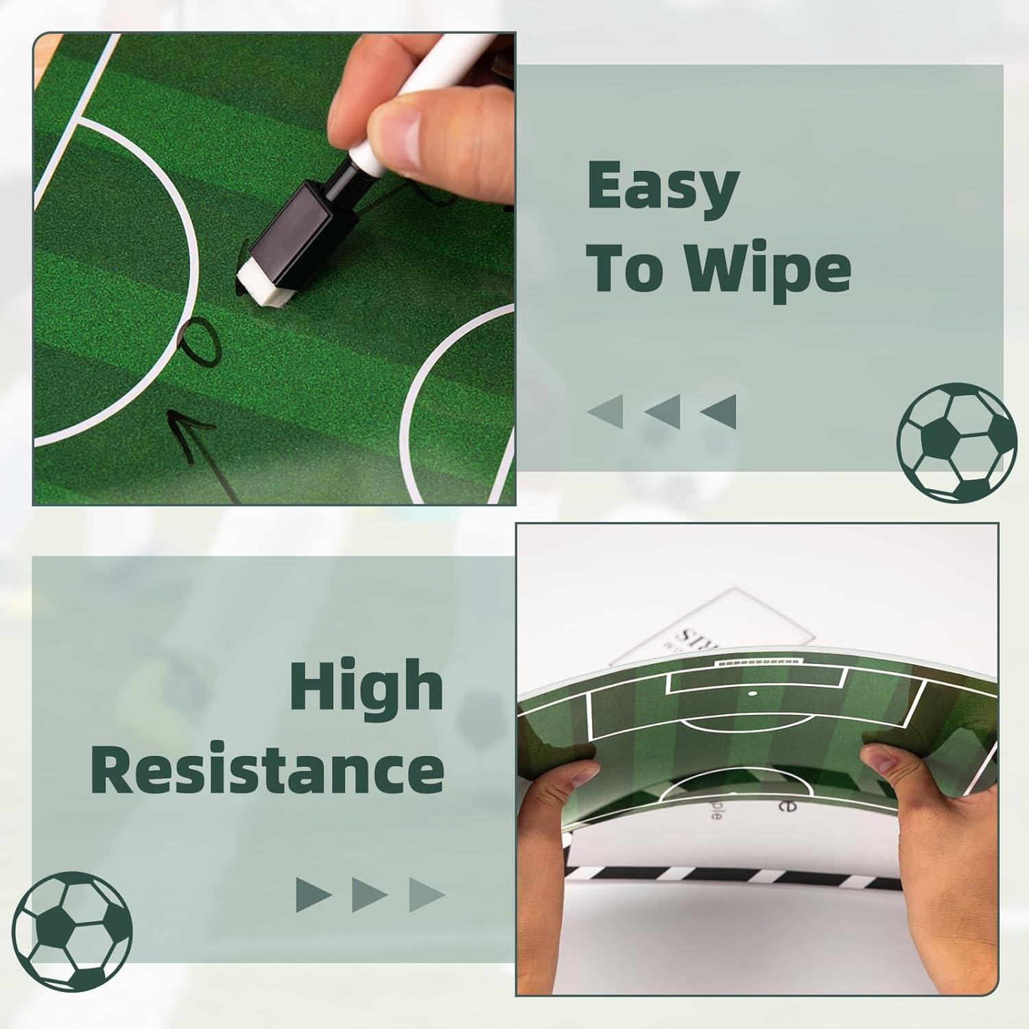 Pizarra de Entrenamiento de Fútbol WISYOK Doble Cara 33x23cm