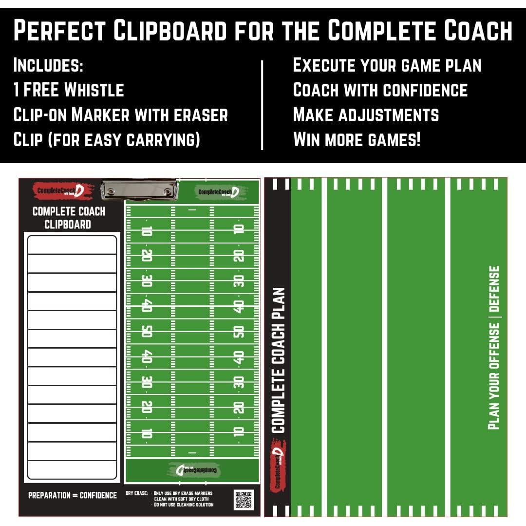 Pizarra Borrado Seco Entrenador Fútbol Americano 35.6x25.4cm