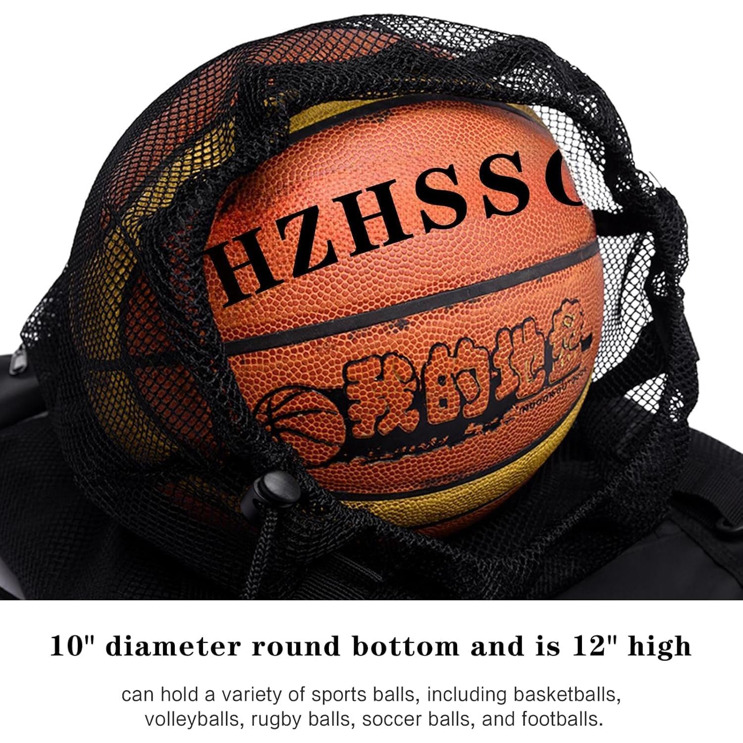 Bolsa de Malla HZHSSG con Cremallera para Pelotas Deportivas