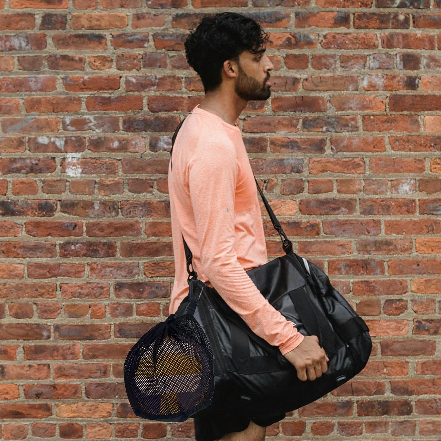 Bolsa de Malla HZHSSG con Cremallera para Pelotas Deportivas