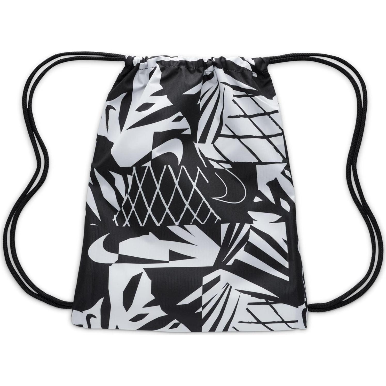 Bolsa de Cuerda Unisex Nike para Niños 12L Negro/Blanco/Naranja