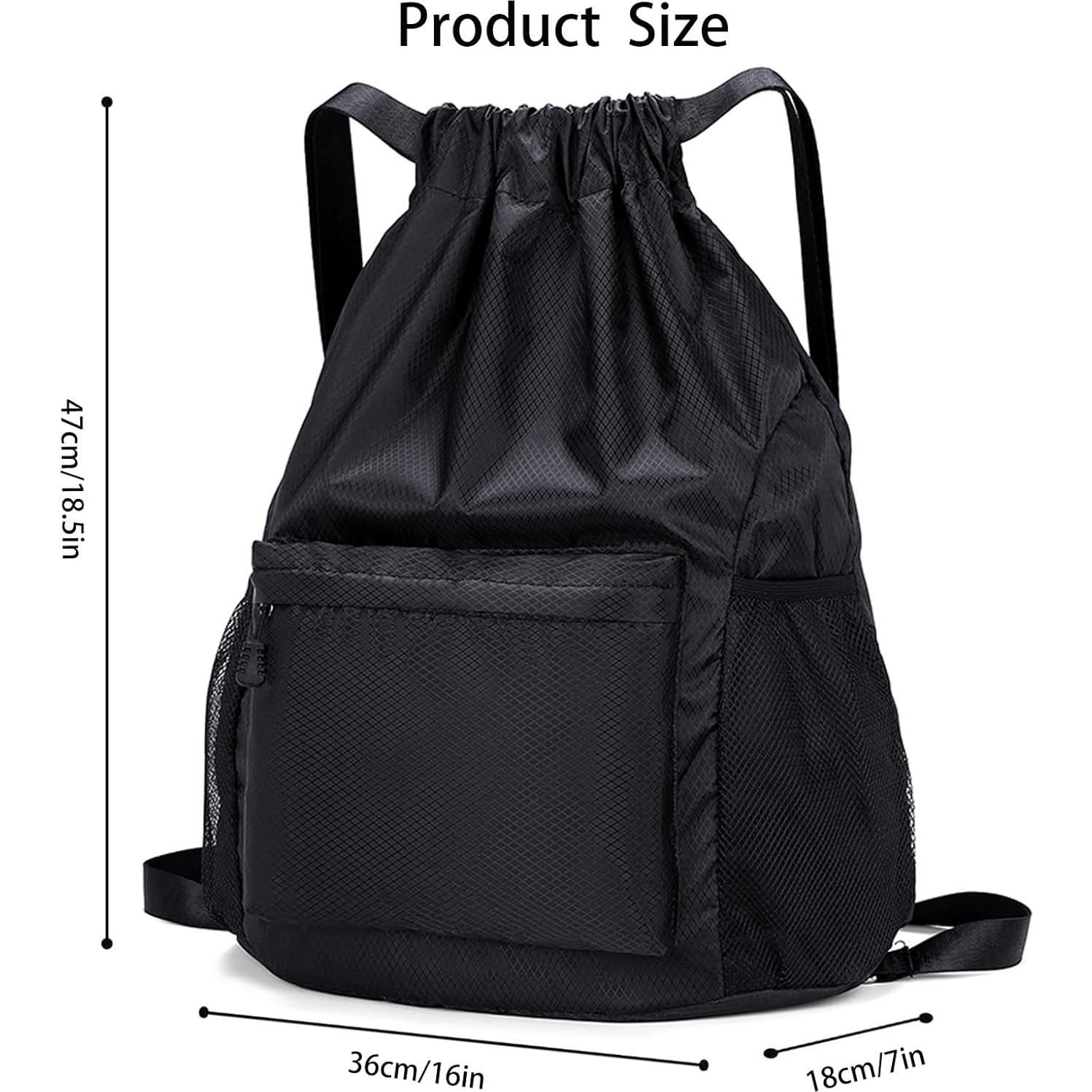 Mochila de gimnasio con cordón impermeable A1351K-11-V0 30L