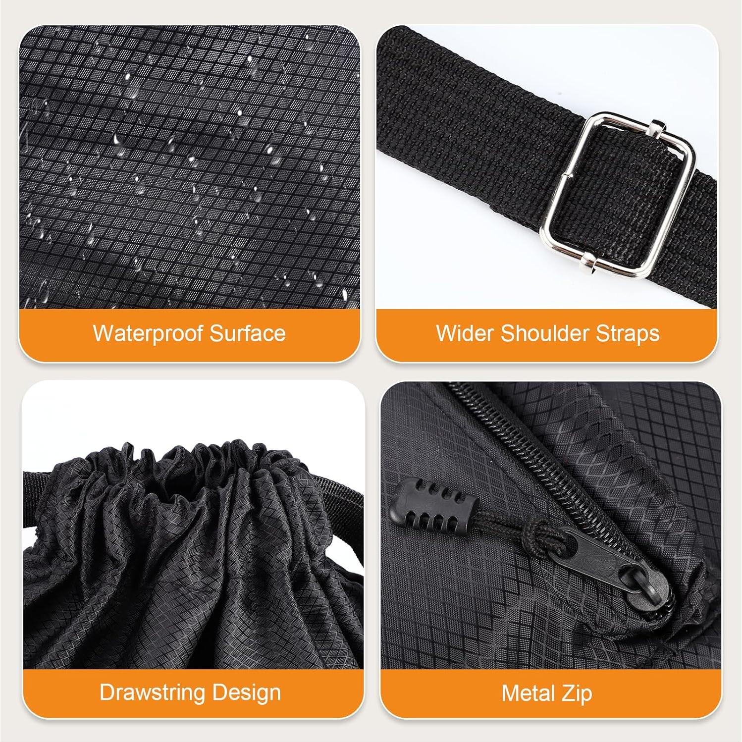 Mochila de gimnasio con cordón impermeable A1351K-11-V0 30L