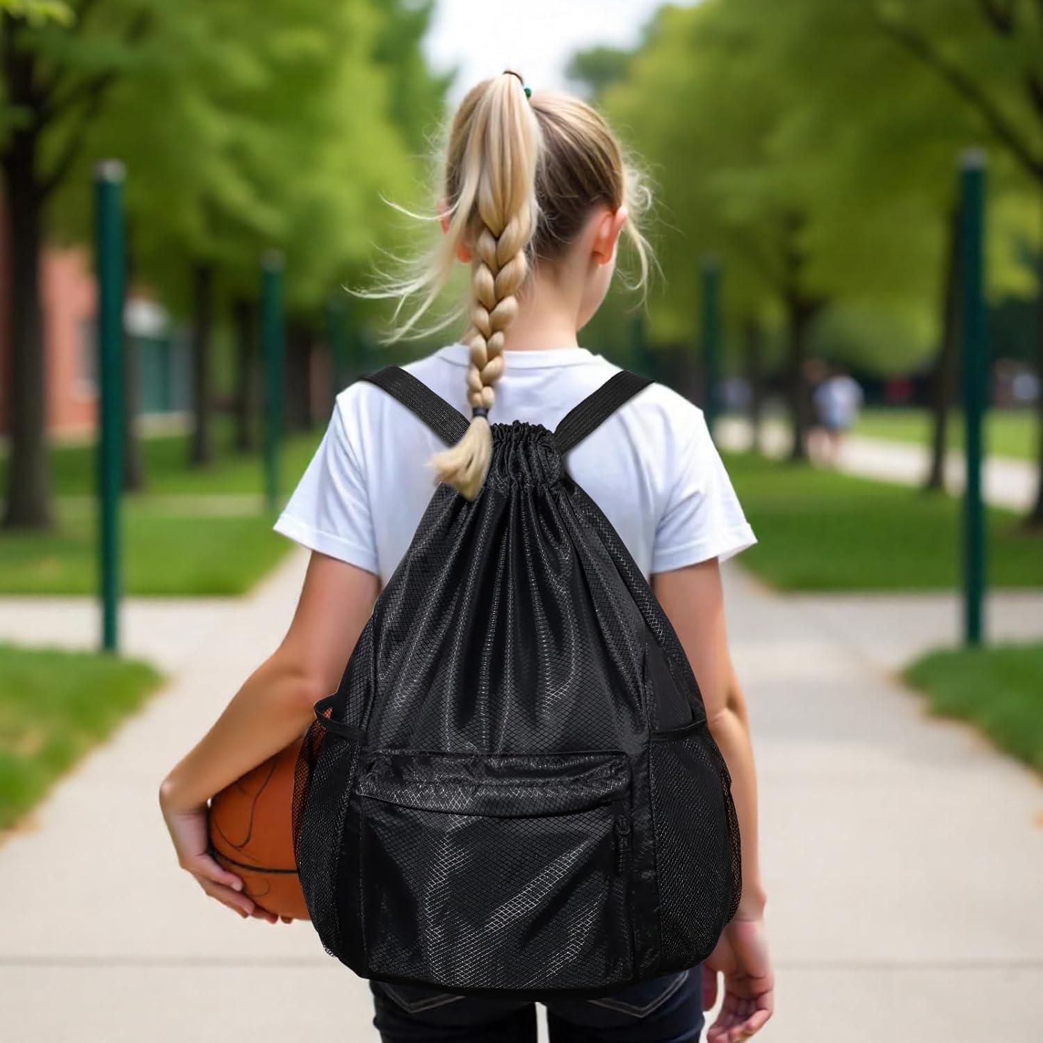 Mochila de gimnasio con cordón impermeable A1351K-11-V0 30L