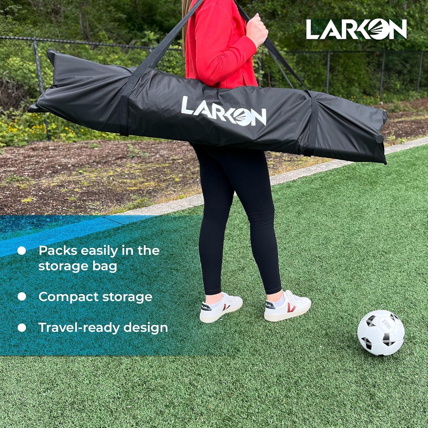 Portería de Fútbol Larkon 3.66x1.83m con Marco de Acero