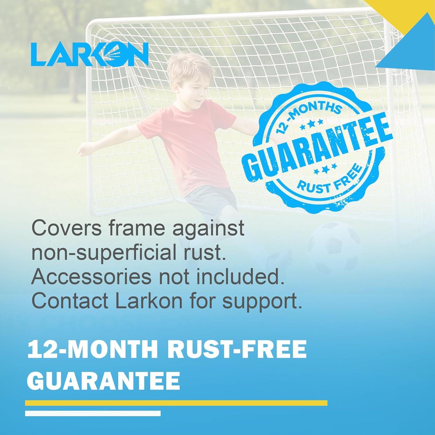 Portería de Fútbol Larkon 3.66x1.83m con Marco de Acero