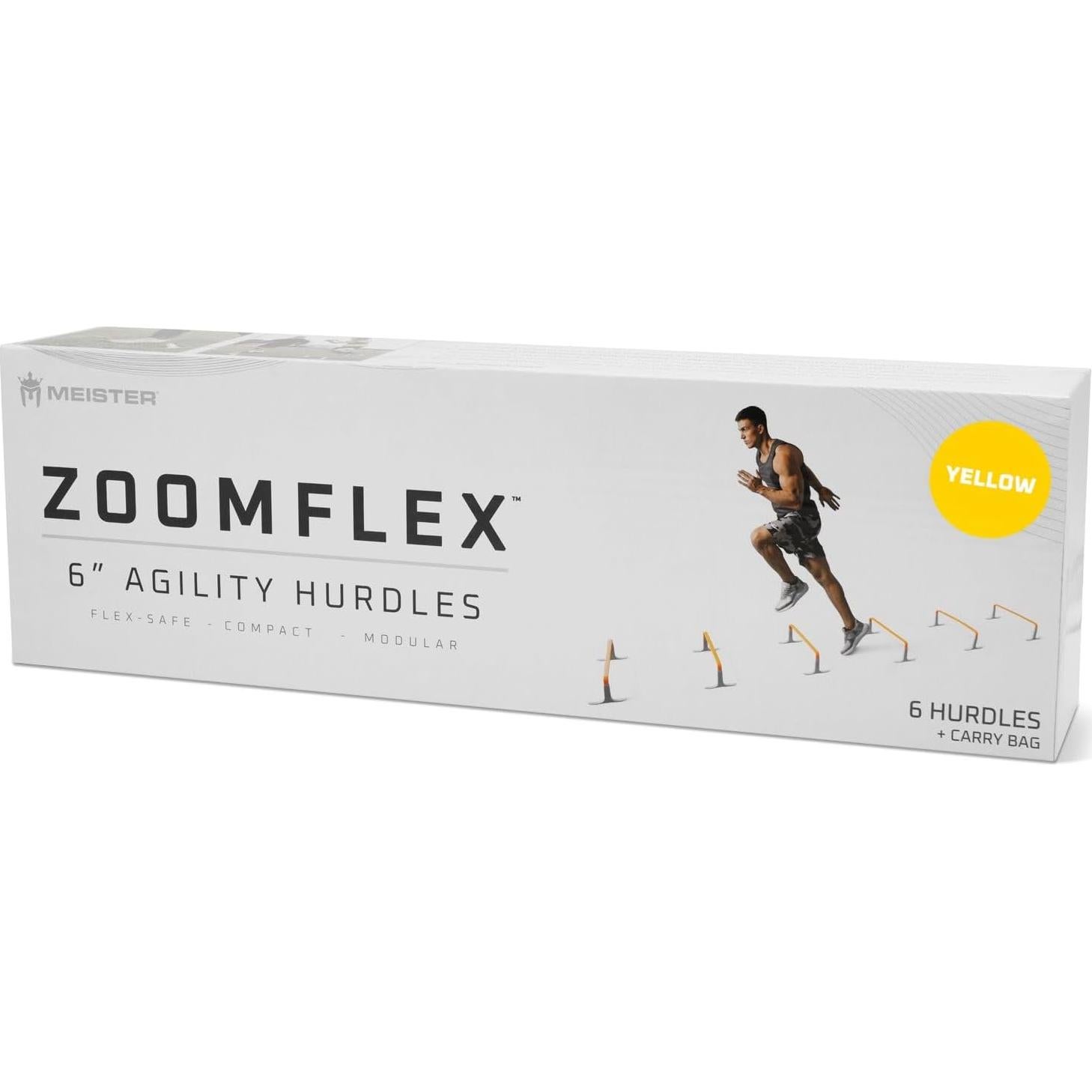 Obstáculos de Agilidad Meister ZoomFlex 15.24 cm Amarillo - Paquete de 6