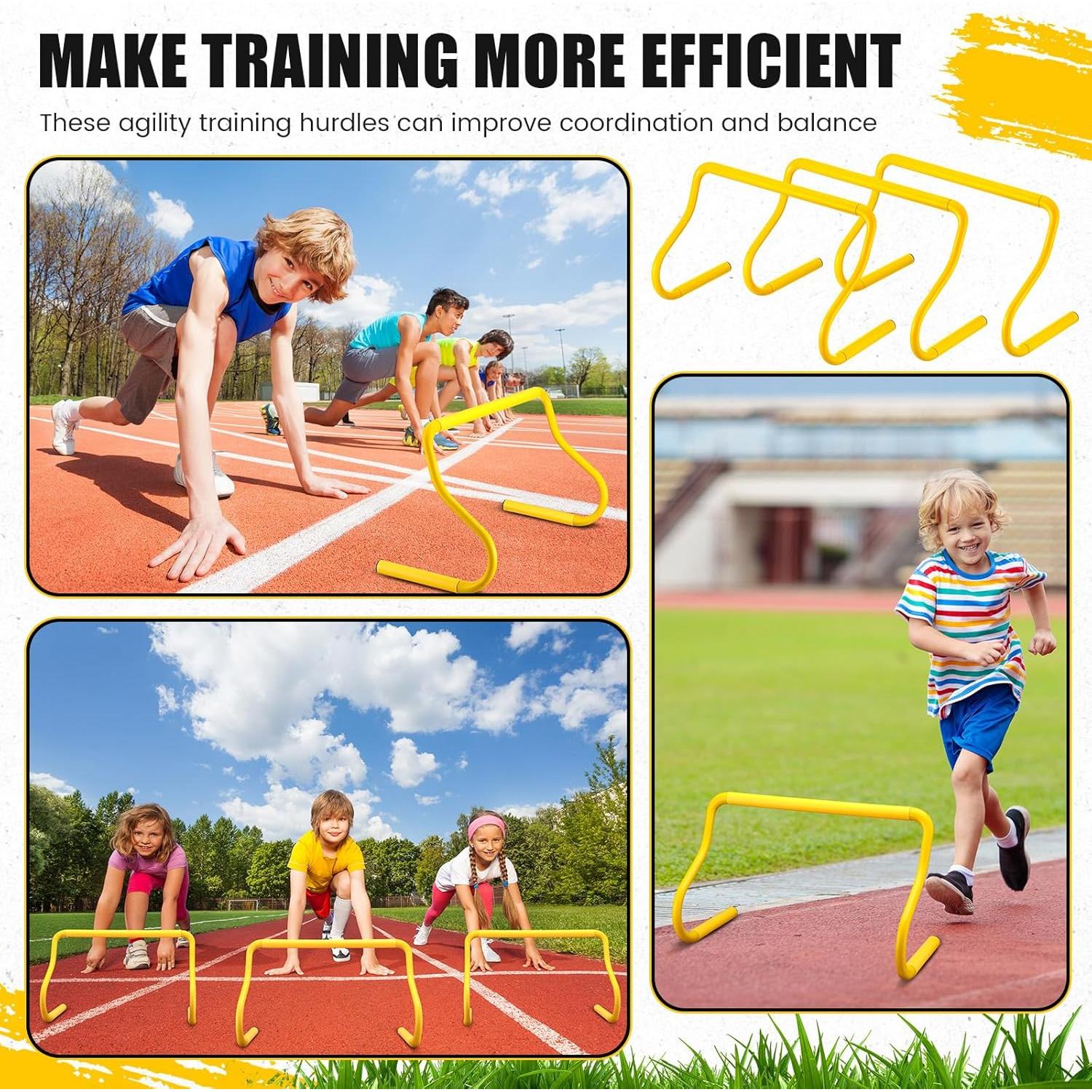 16 Vallas de Agilidad Desmontables Seenelling QAR2975 48x24 cm