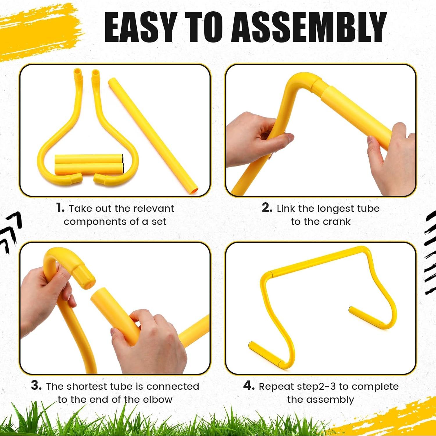 16 Vallas de Agilidad Desmontables Seenelling QAR2975 48x24 cm