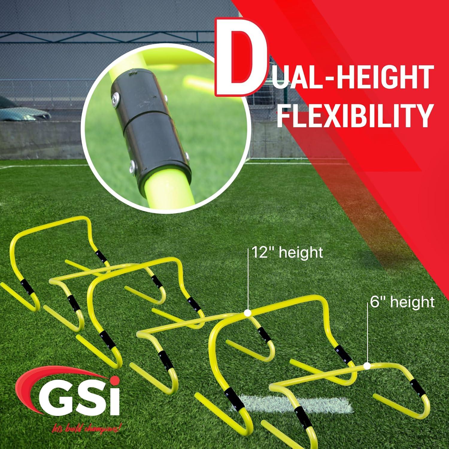 Vallas de Agilidad Doble Altura GSi - Paquete de 6 Ajustables