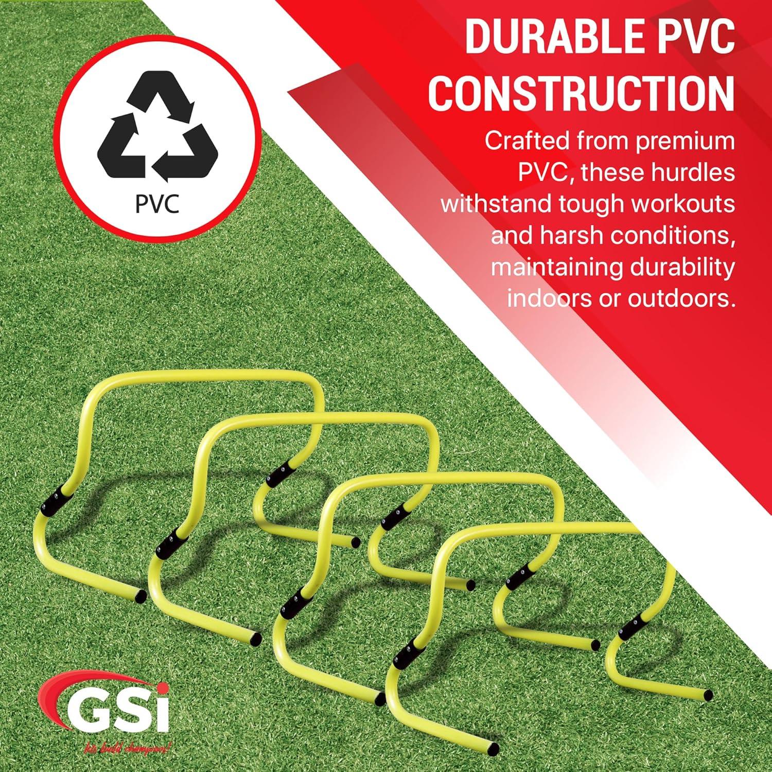 Vallas de Agilidad Doble Altura GSi - Paquete de 6 Ajustables