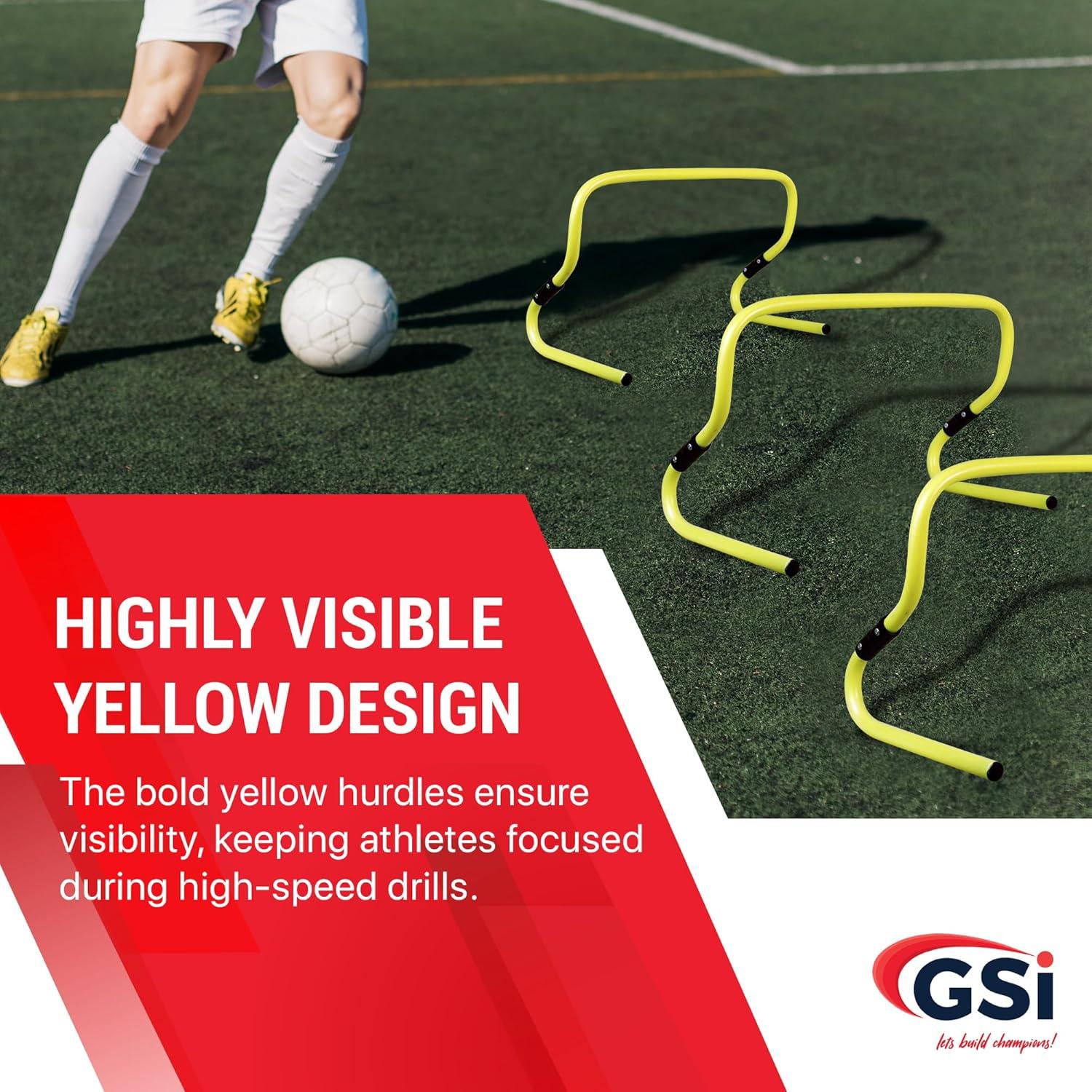 Vallas de Agilidad Doble Altura GSi - Paquete de 6 Ajustables