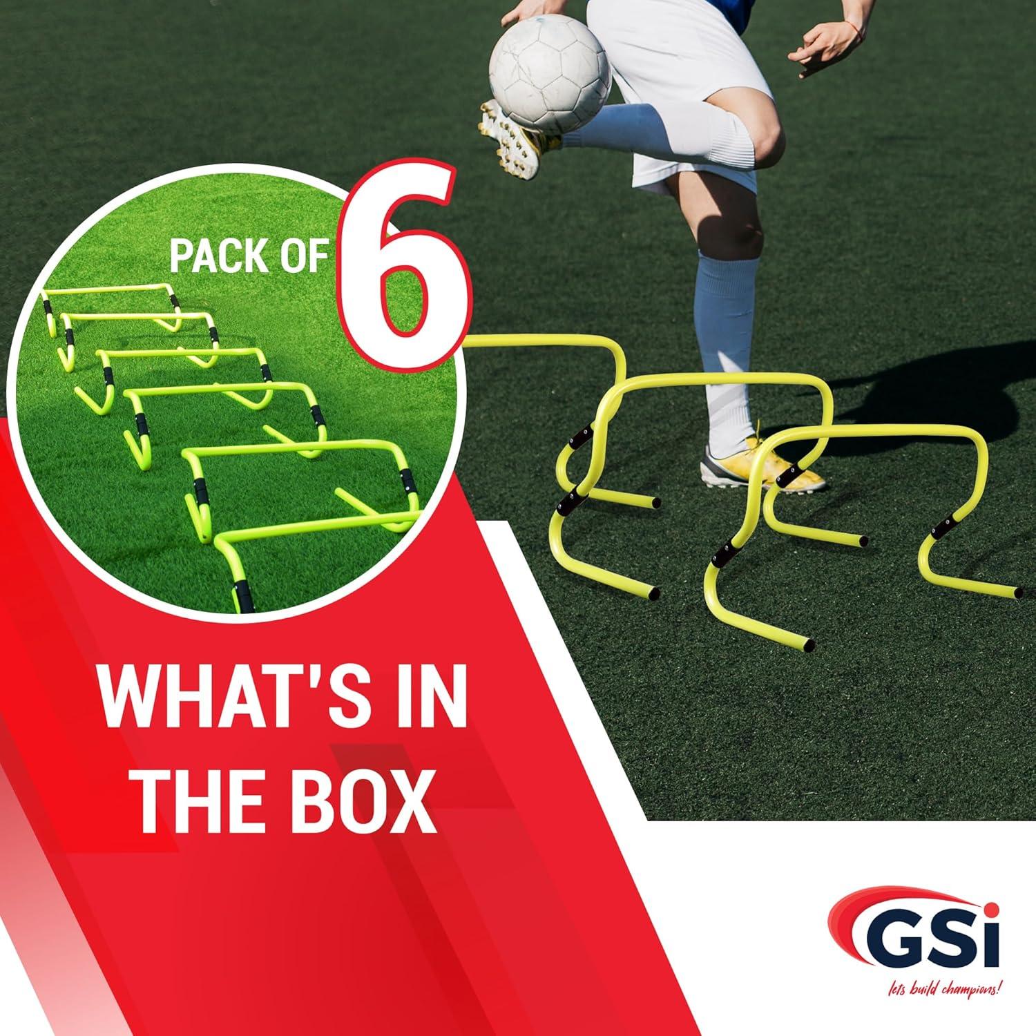 Vallas de Agilidad Doble Altura GSi - Paquete de 6 Ajustables
