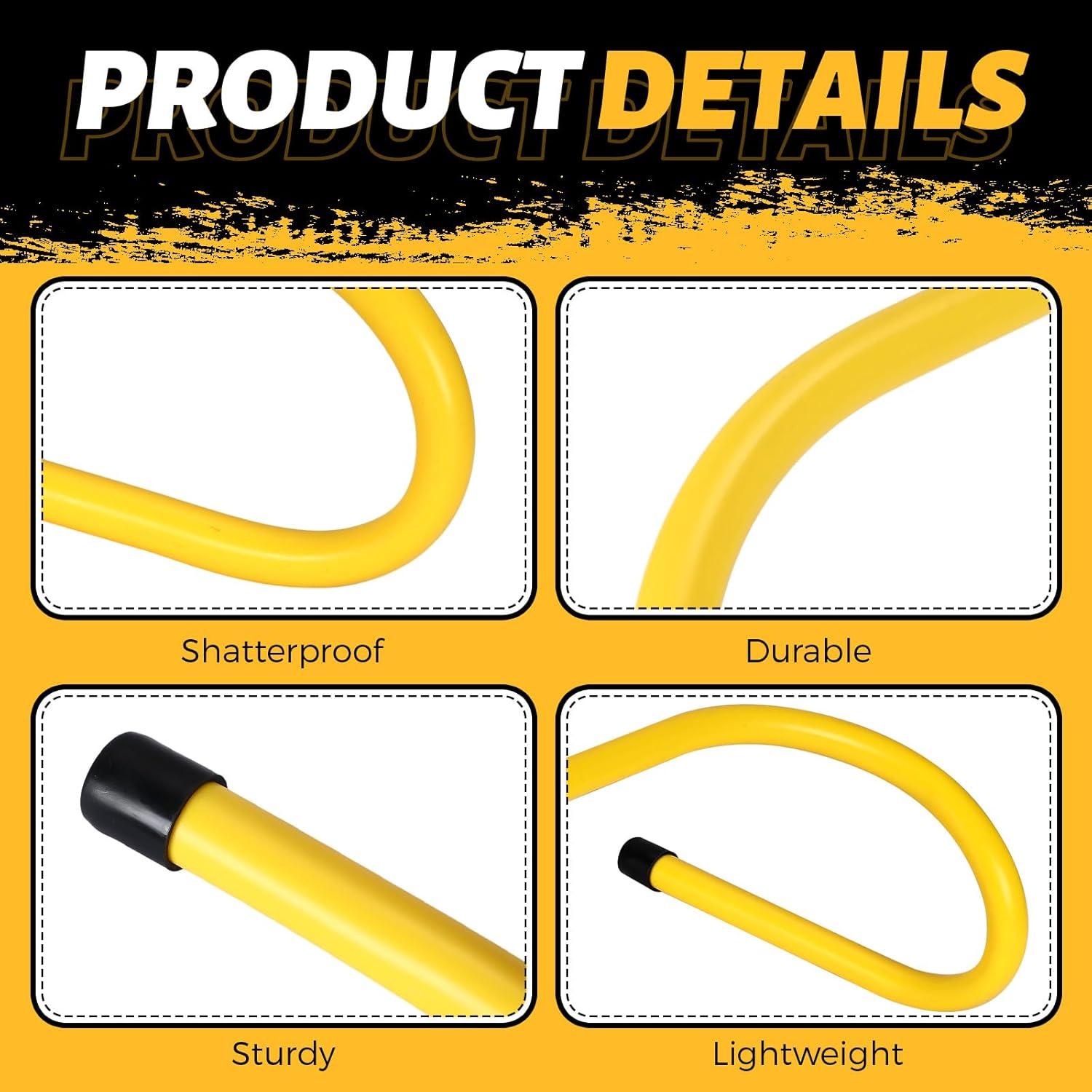 Obstáculos de Agilidad Wettarn 30 Pcs 15.24 cm Amarillo