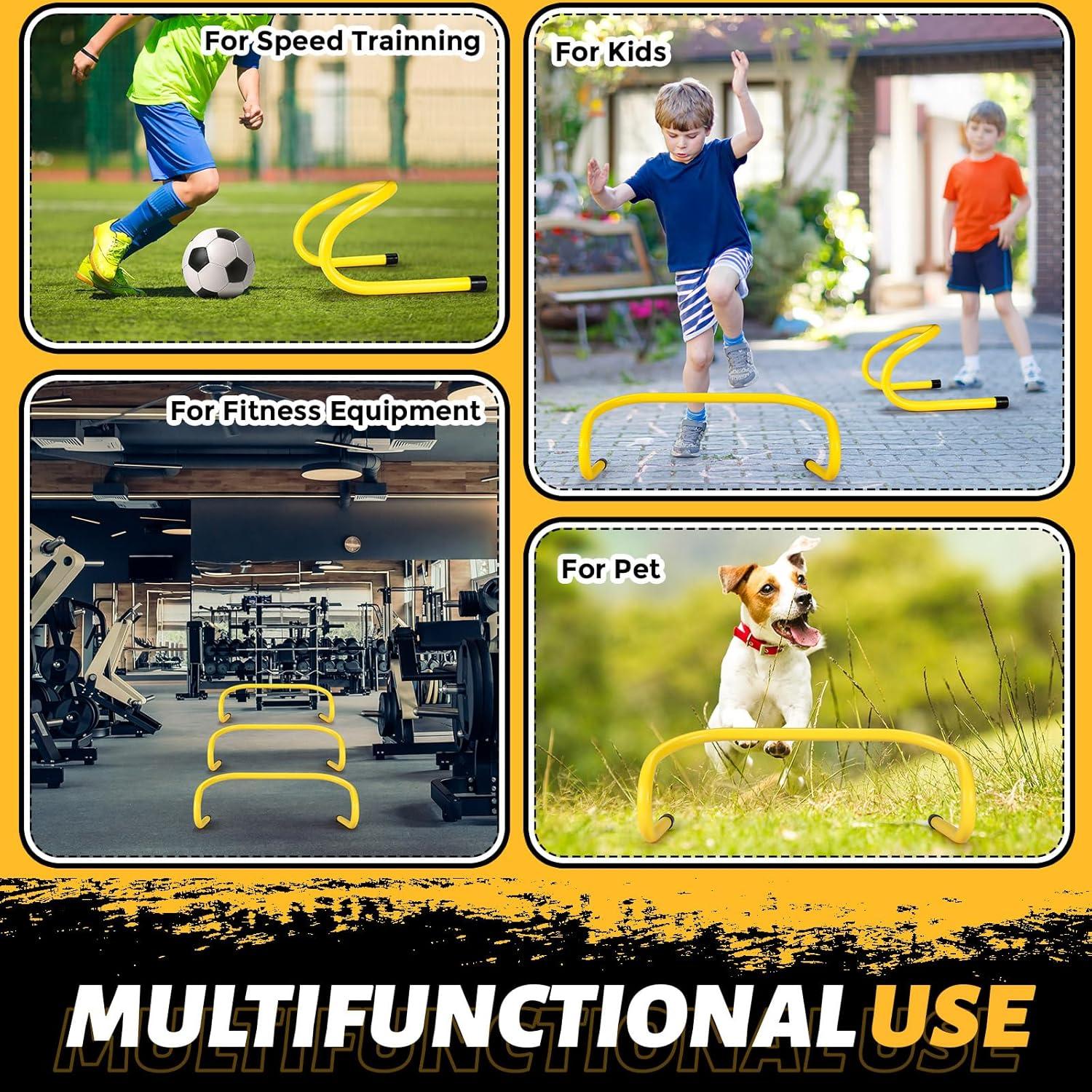 Obstáculos de Agilidad Wettarn 30 Pcs 15.24 cm Amarillo