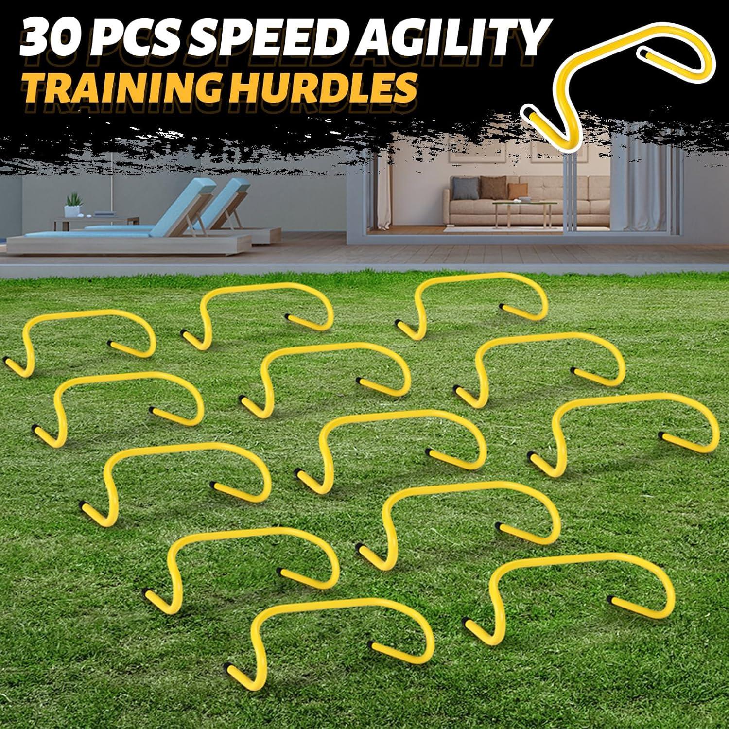 Obstáculos de Agilidad Wettarn 30 Pcs 15.24 cm Amarillo