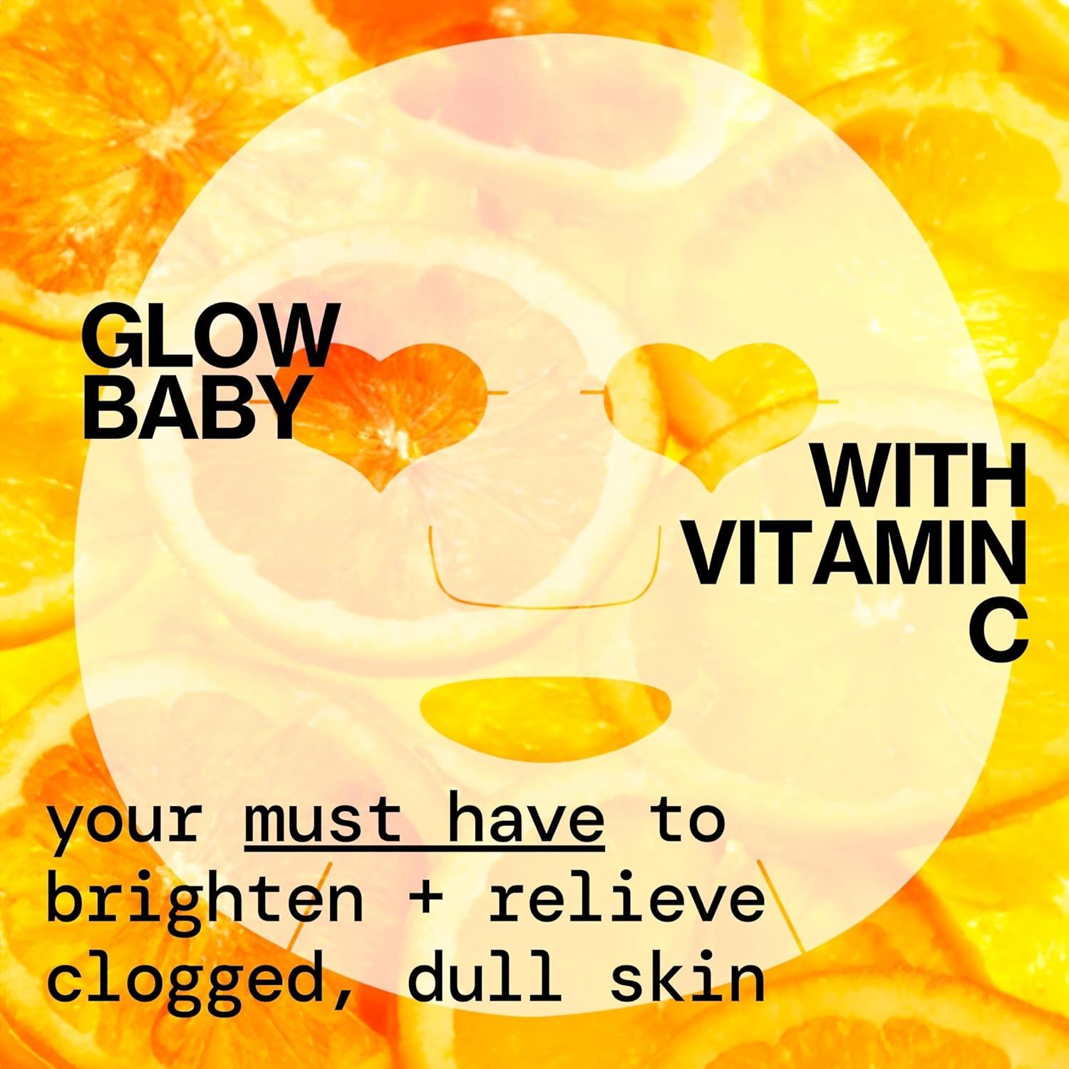 Mascarilla Facial Iluminadora Vitamin C Glow Baby Pacifica 4-Pack