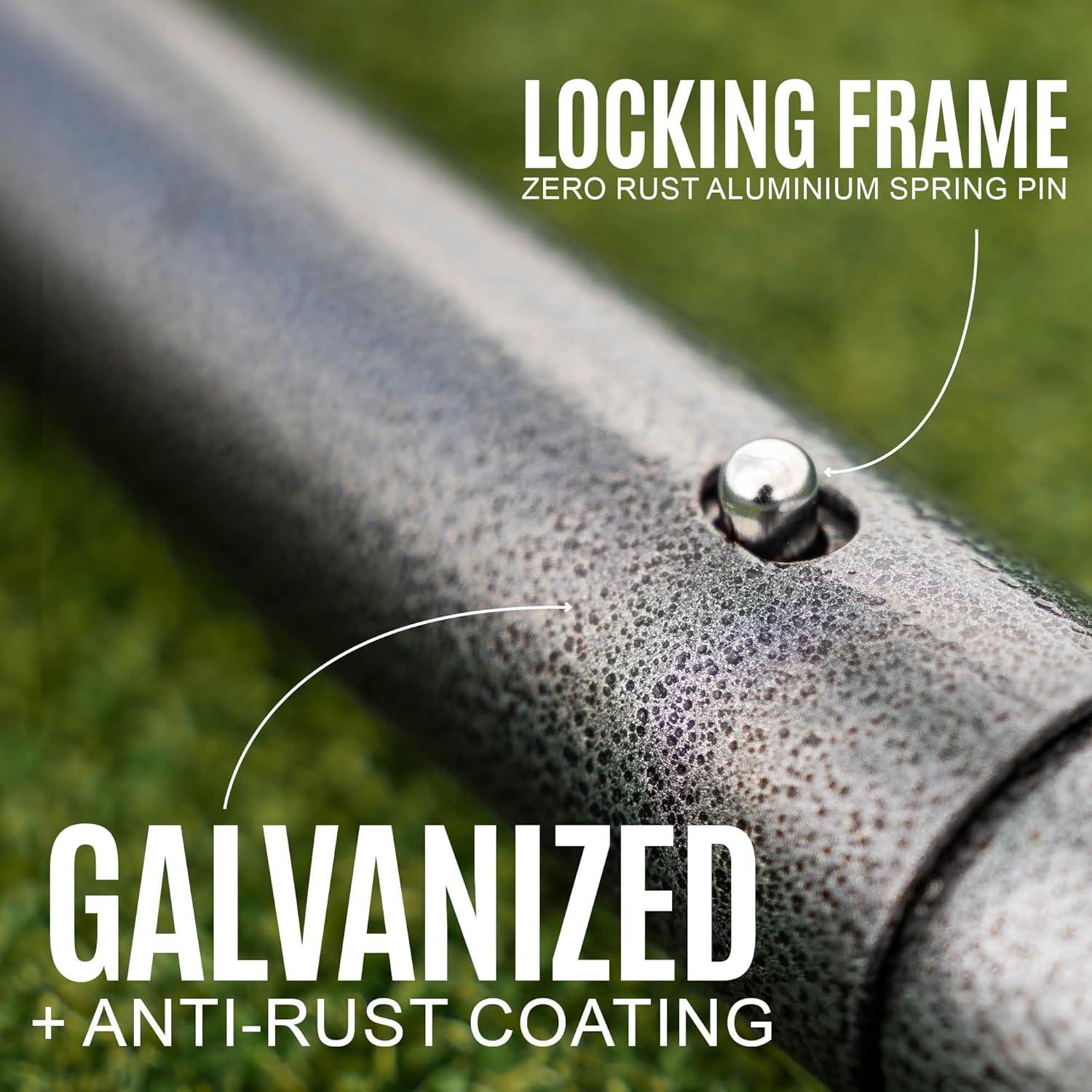 Gol de Fútbol QUICKPLAY GSGOAL 6x4m Acero Galvanizado Resistente