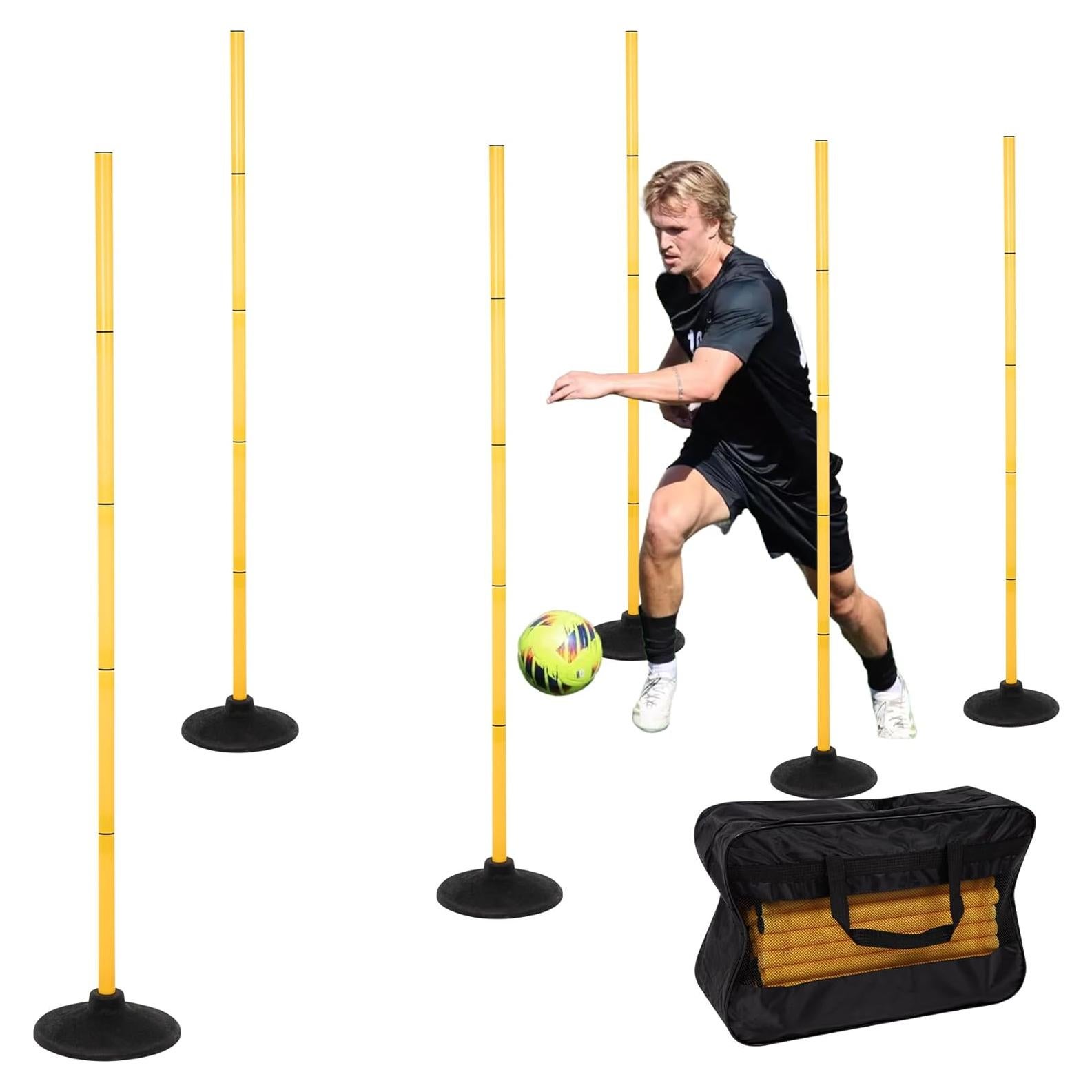 Postes de Agilidad Neoaider 1.83 m Paquete de 6 para Entrenamiento