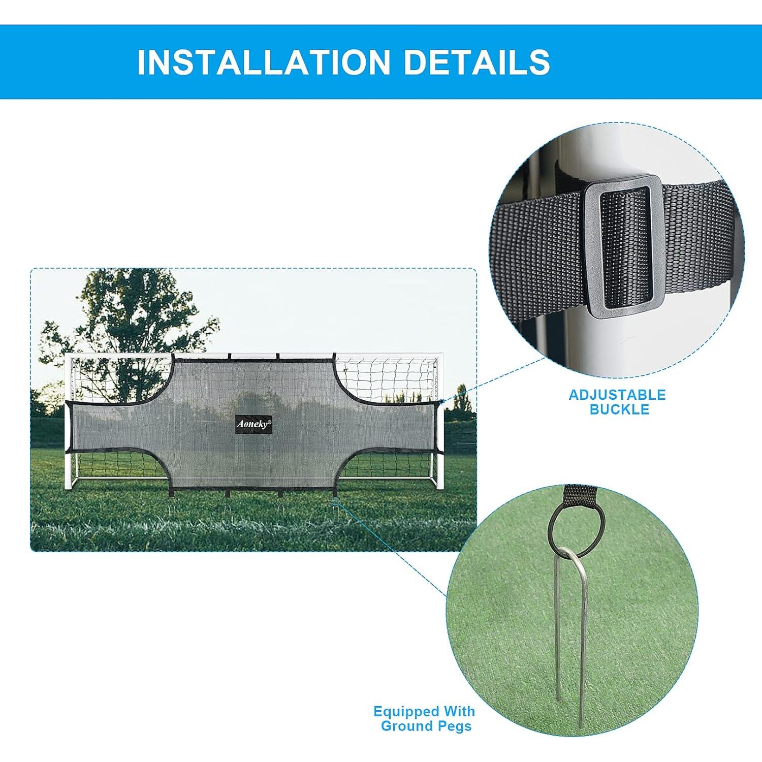 Red de Objetivo Aoneky para Portería de Fútbol 7.32x2.44m