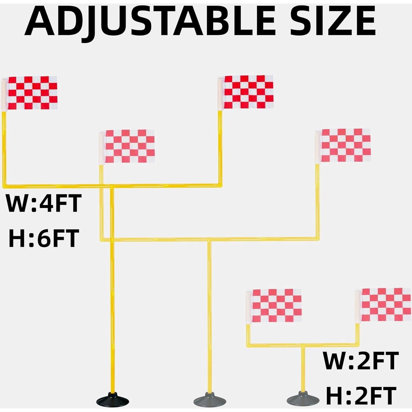 Poste de Gol de Fútbol Nbguigdstr Ajustable 1.83m x 1.22m