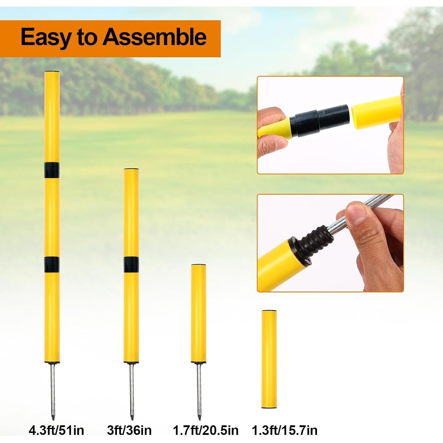 Bastones de Agilidad Suprwin para Entrenamiento Deportivo