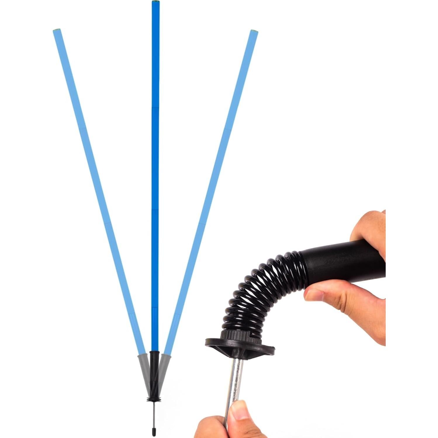 6 Postes de Agilidad para Fútbol Nbguigdstr 1.52m Azul