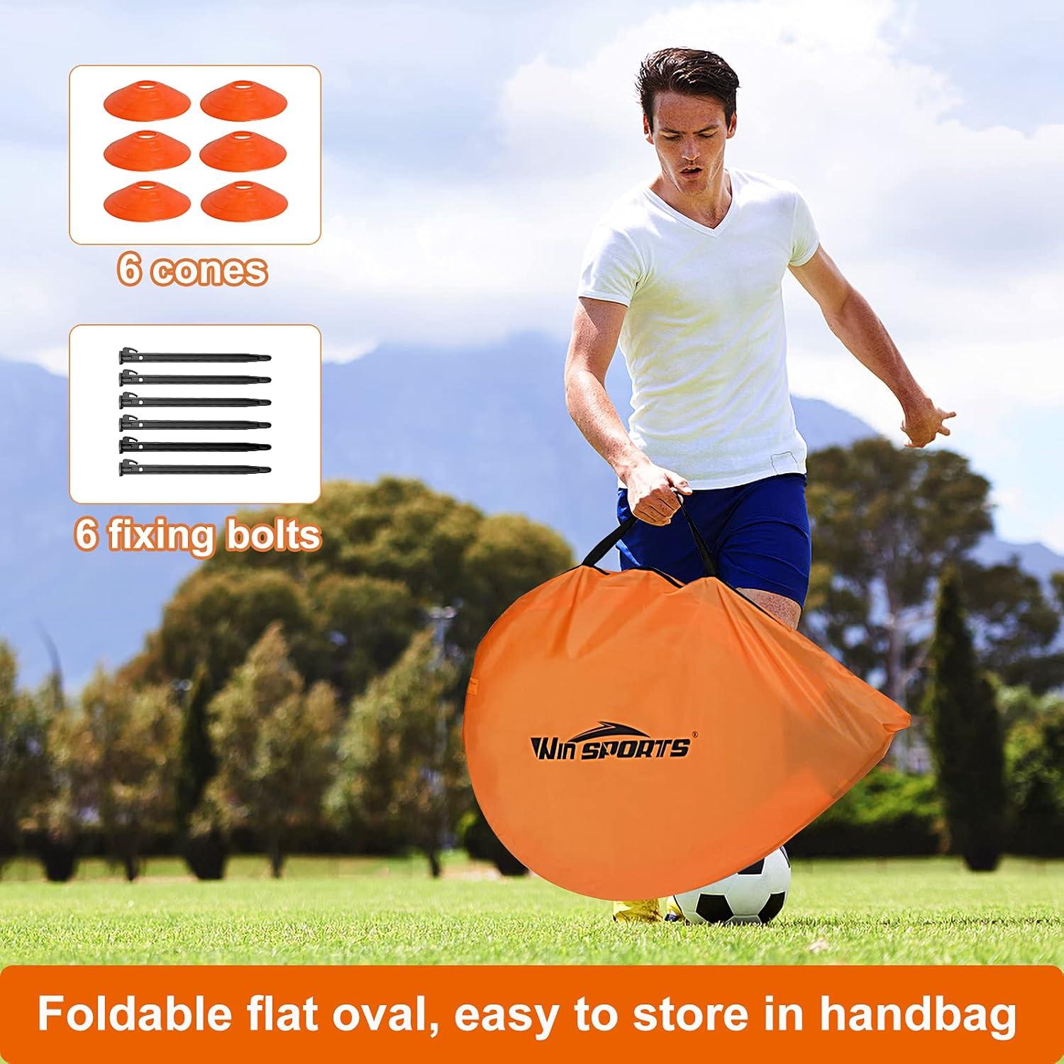 Portería de Fútbol Plegable WIn SPORTS 1.22 m con Conos