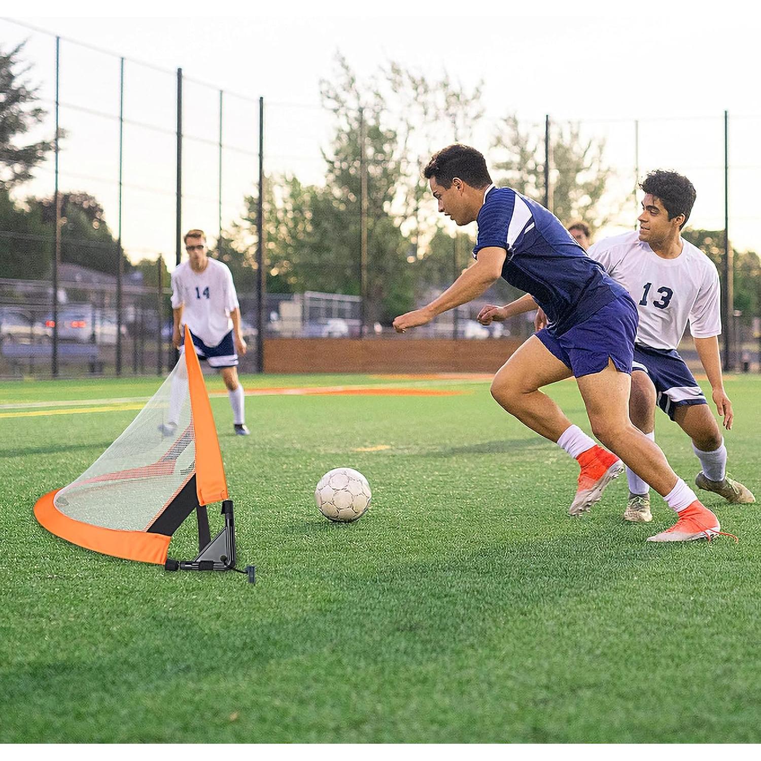 Portería de Fútbol Plegable WIn SPORTS 1.22 m con Conos