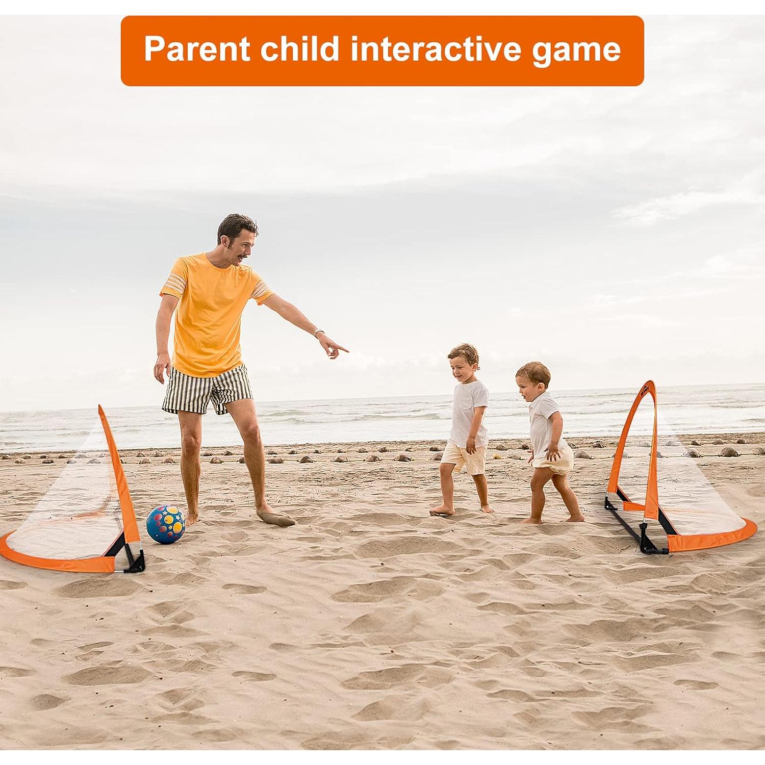 Portería de Fútbol Plegable WIn SPORTS 1.22 m con Conos