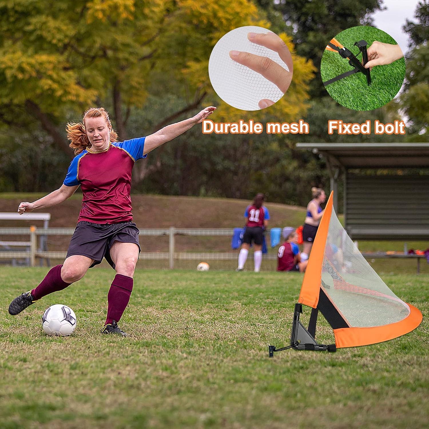 Portería de Fútbol Plegable WIn SPORTS 1.22 m con Conos