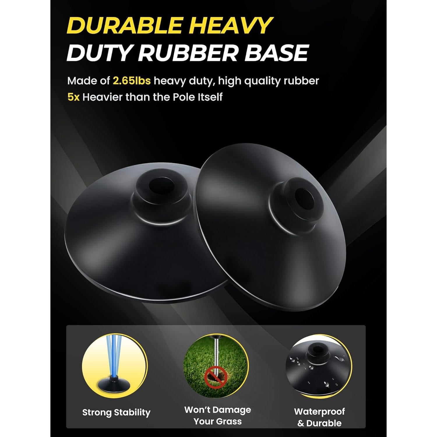 Set de Postes de Agilidad SEAOTTER 10 Piezas 1.83m Ajustables