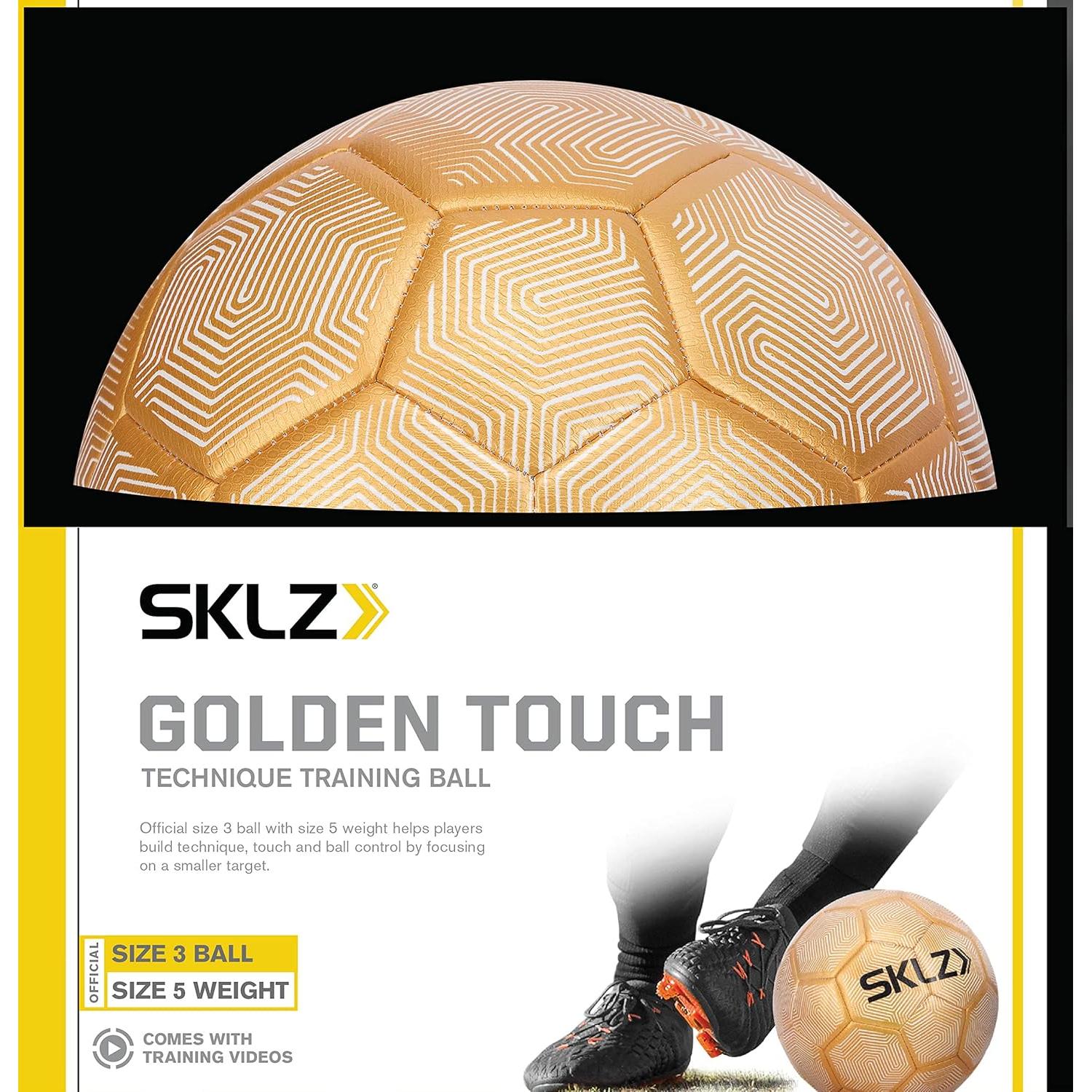Balón de Entrenamiento de Fútbol SKLZ Golden Touch Tamaño 3
