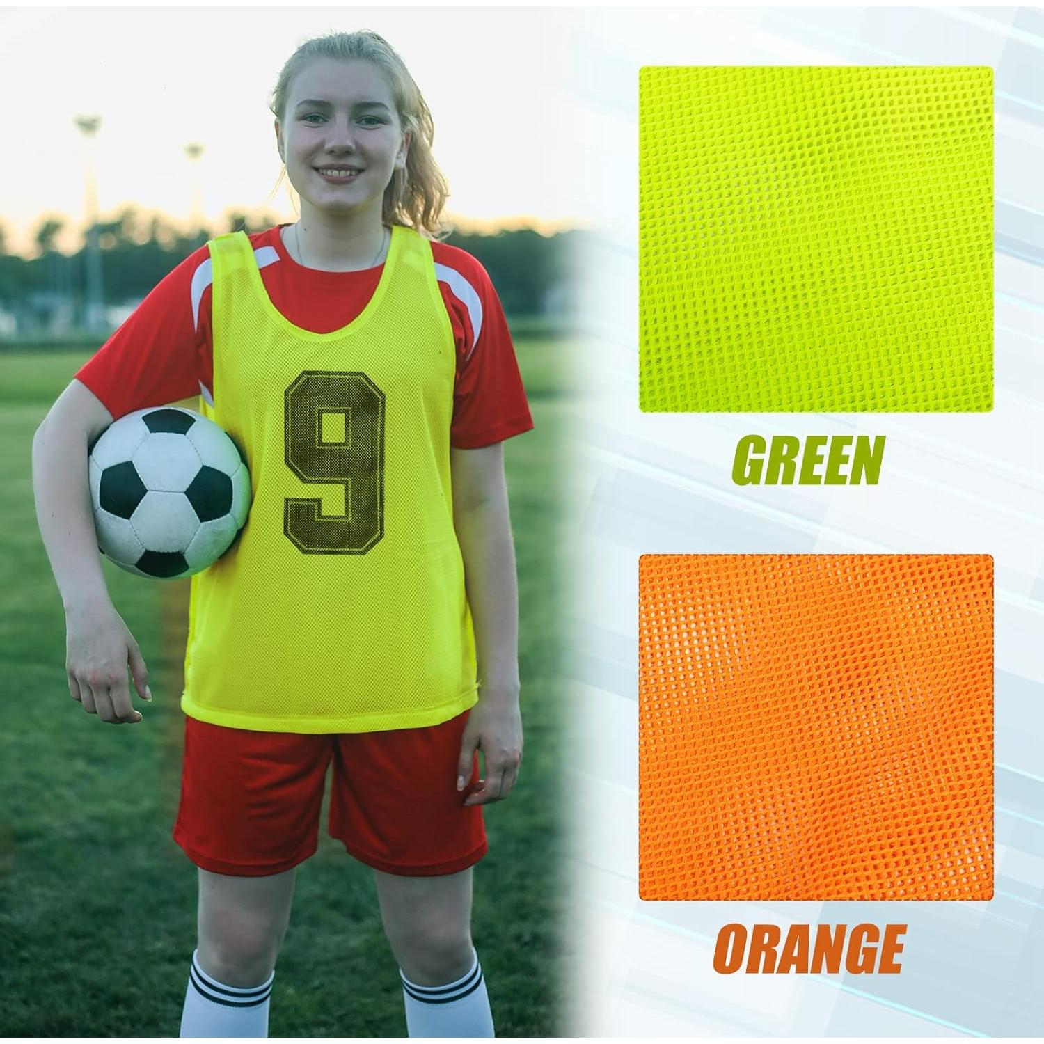 Chalecos de Malla Vabean 24 Piezas para Deportes Adultos