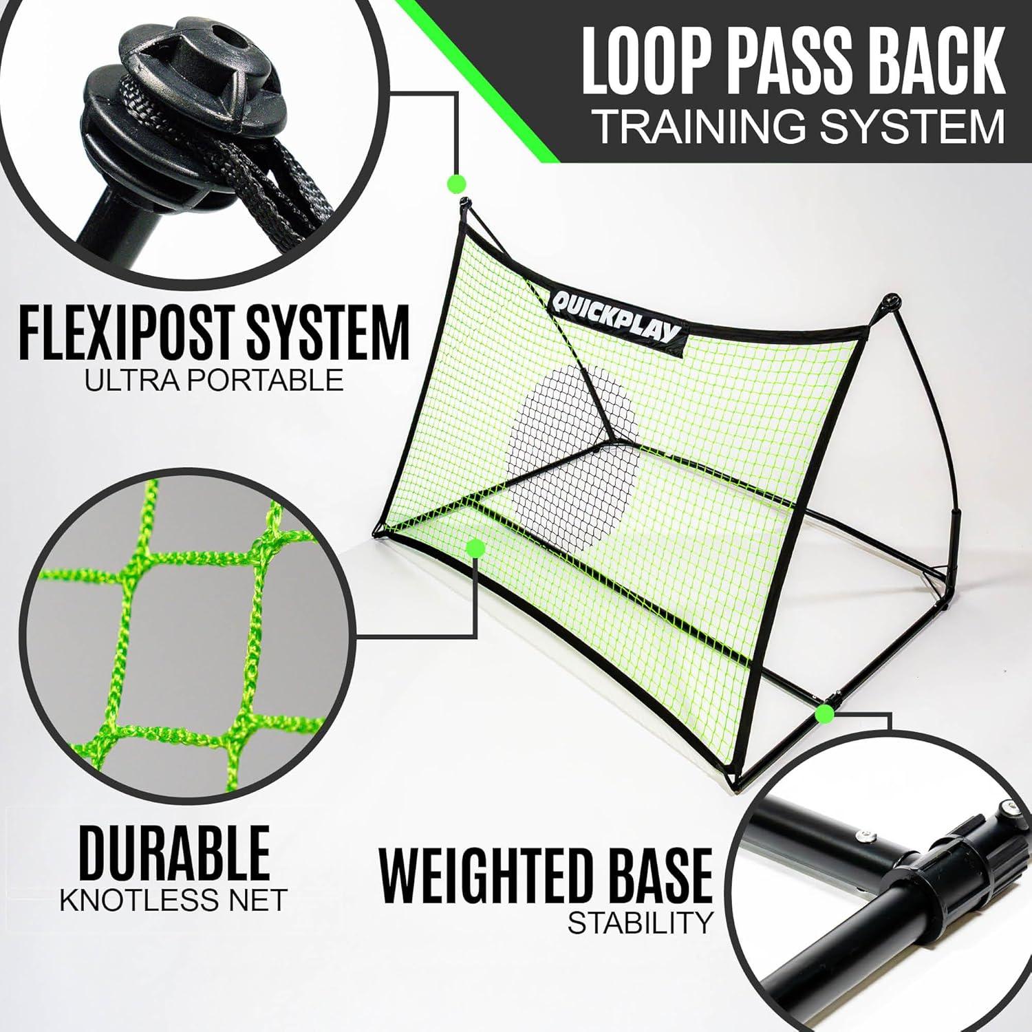 Rebotador de Fútbol QUICKPLAY Tekkers 5x3' Portátil