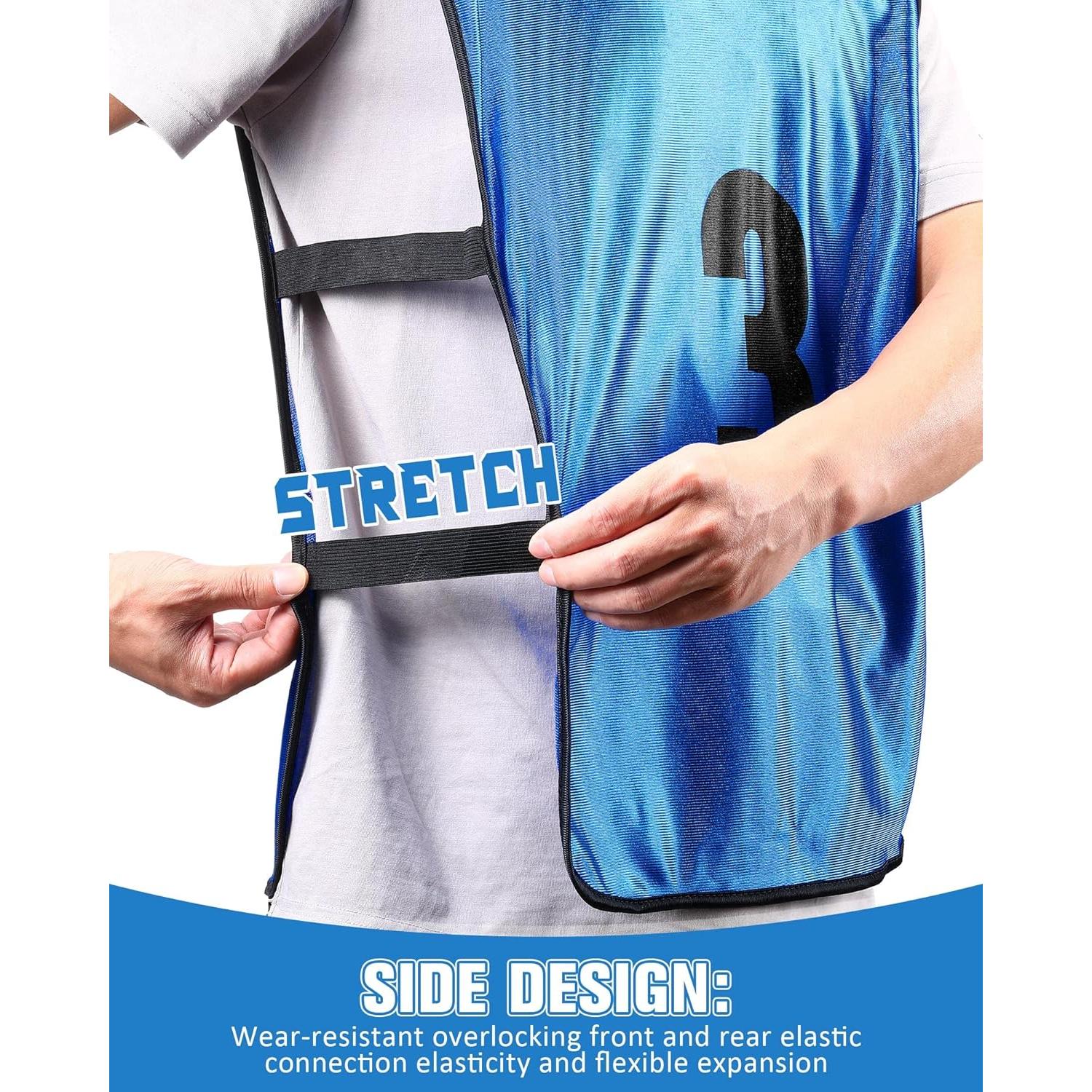 Chalecos Deportivos Numerados Yahenda 24 Pcs para Fútbol