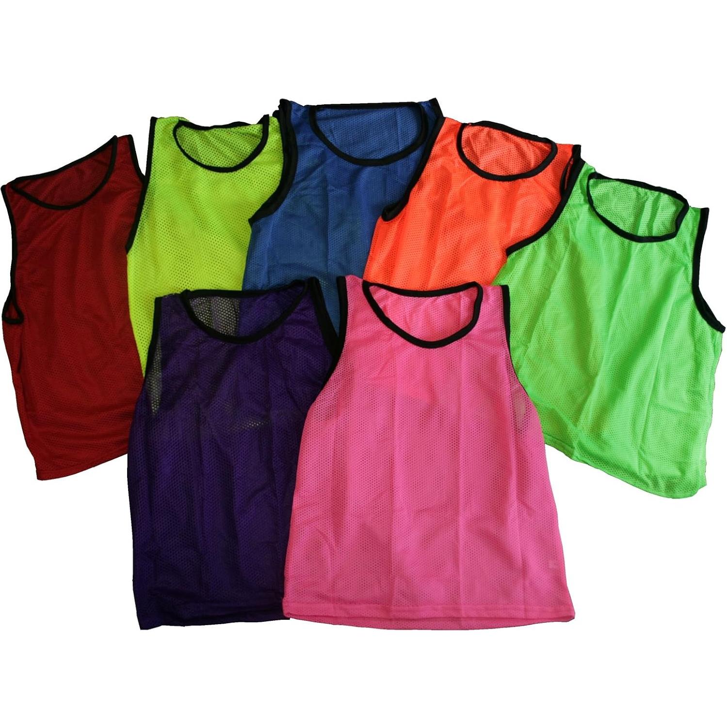 Chalecos de Entrenamiento BlueDot para Fútbol y Baloncesto - Paquete de 12